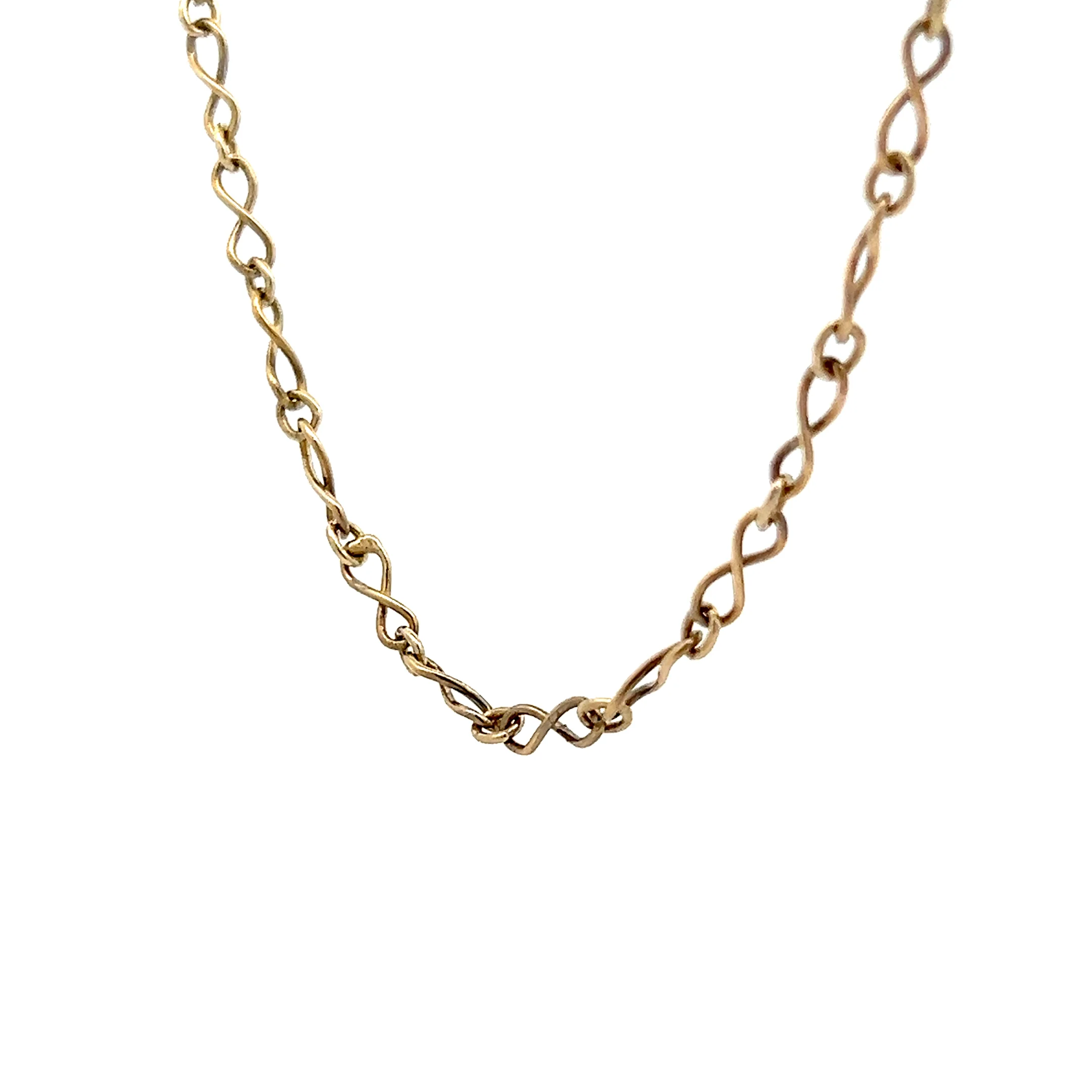 .01 Diamond Infinity Link Chain Necklace in 18k - Image 2