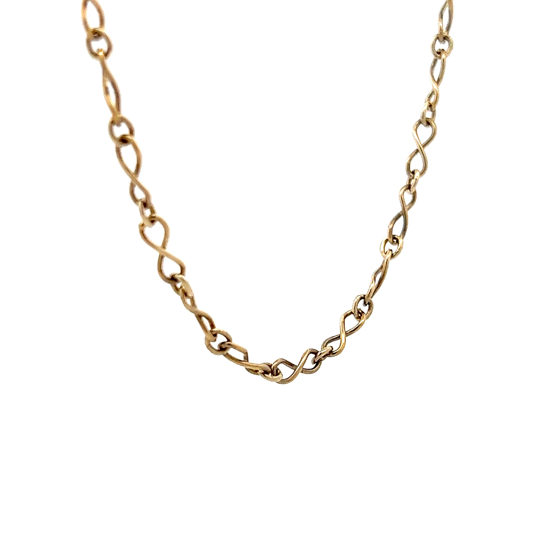 .01 Diamond Infinity Link Chain Necklace in 18k - Image 3