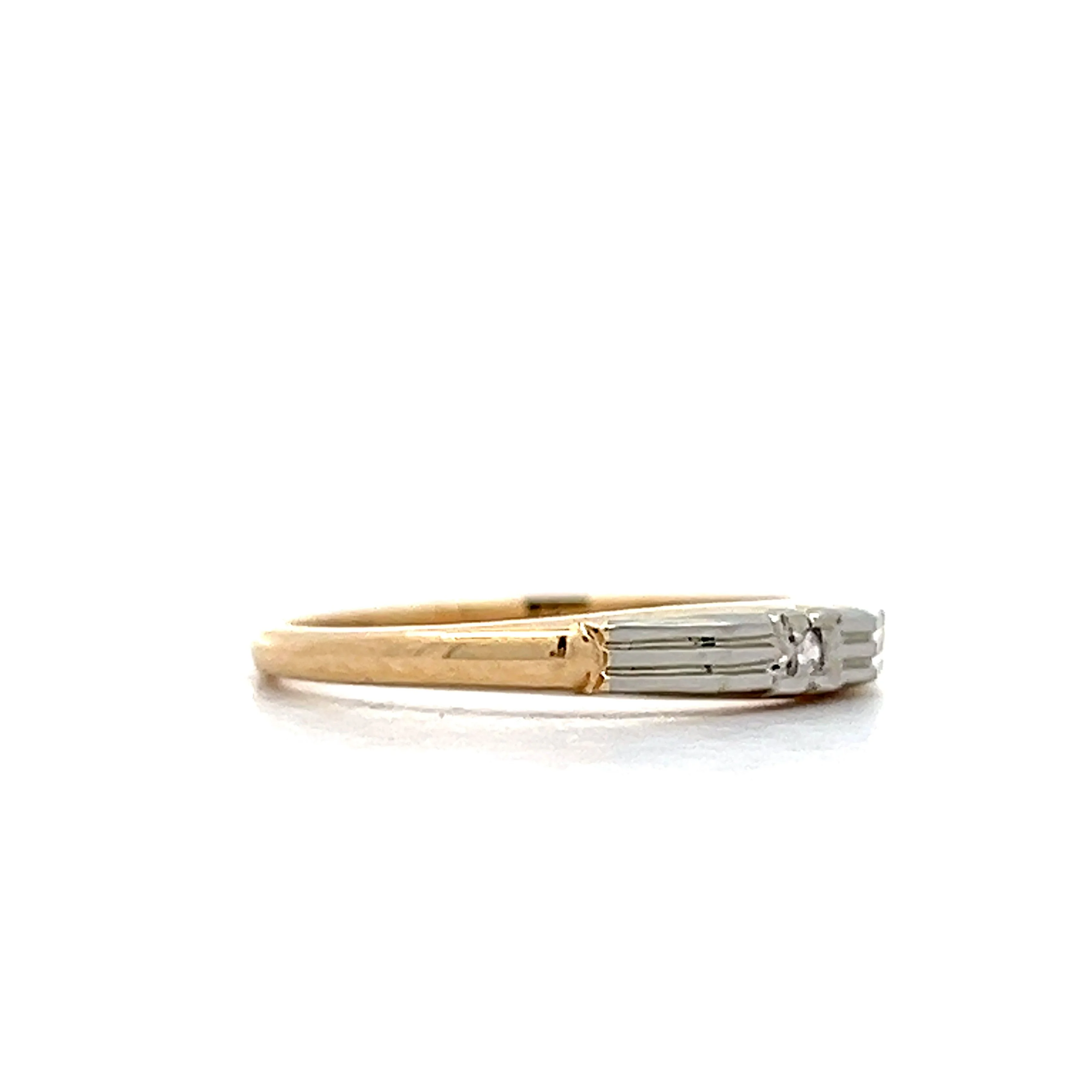 .015 Single Cut Diamond Wedding Band in 18k - Image 3