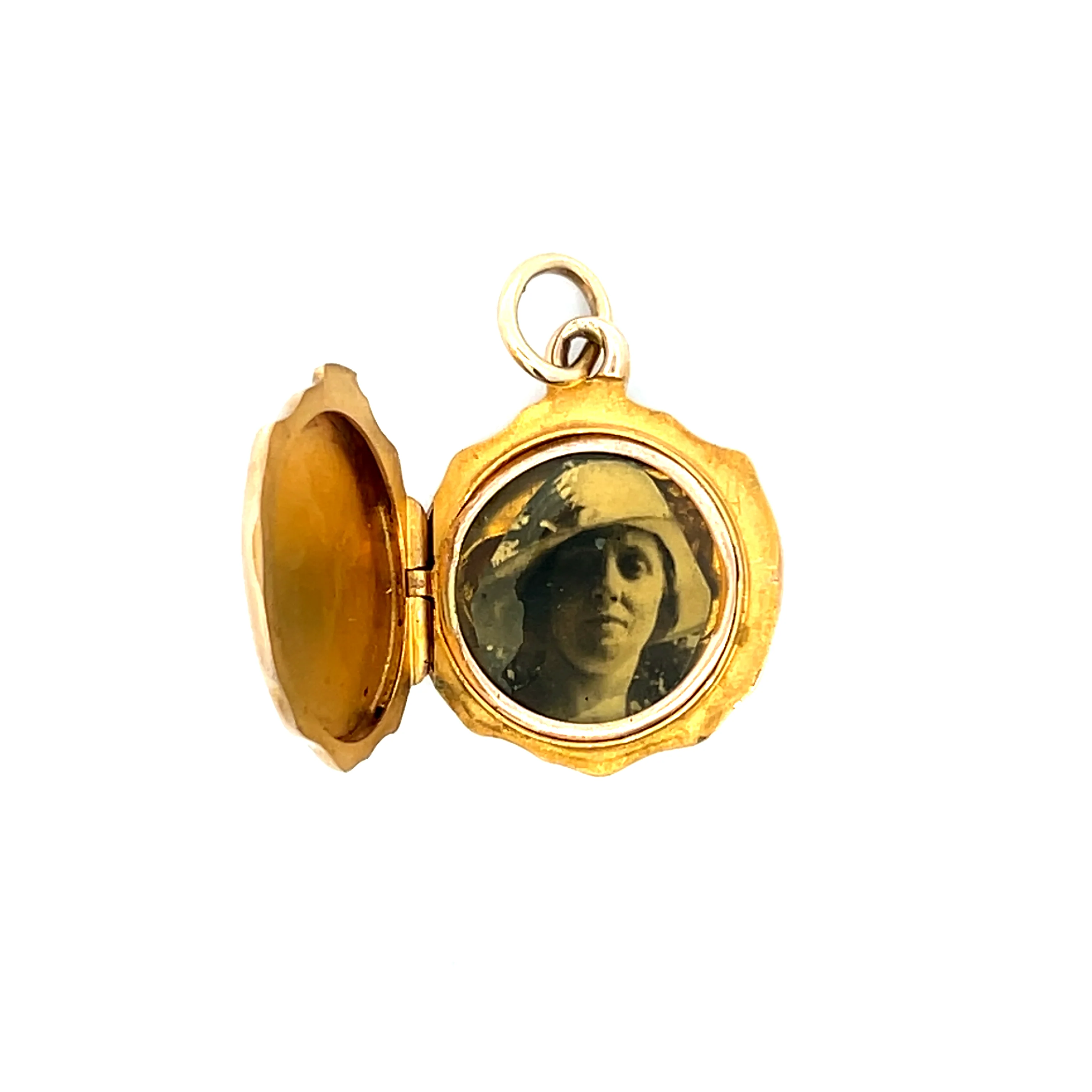 .02 Antique Victorian Leo Zodiac Lion Pendant 14k - Image 3