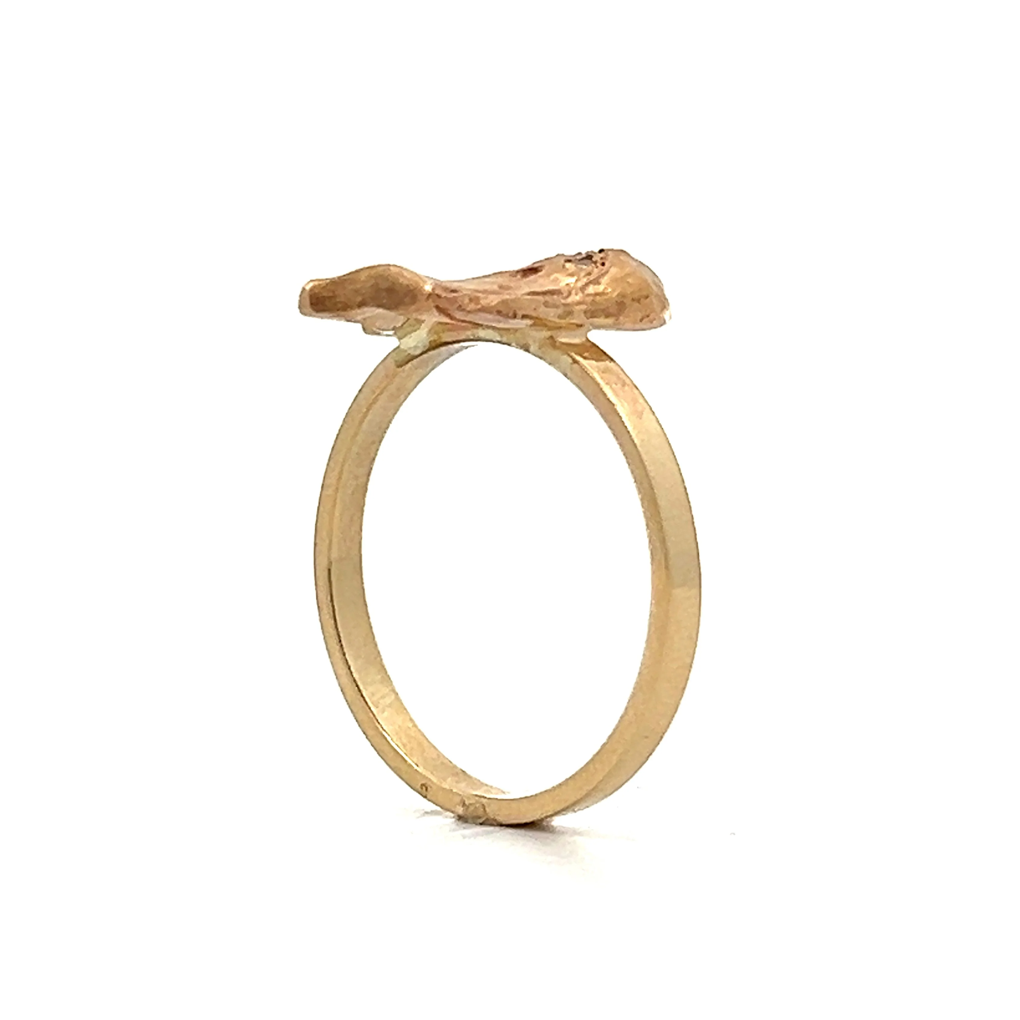 .03 Antique Stick Pin Conversion Ring in 14k - Image 5