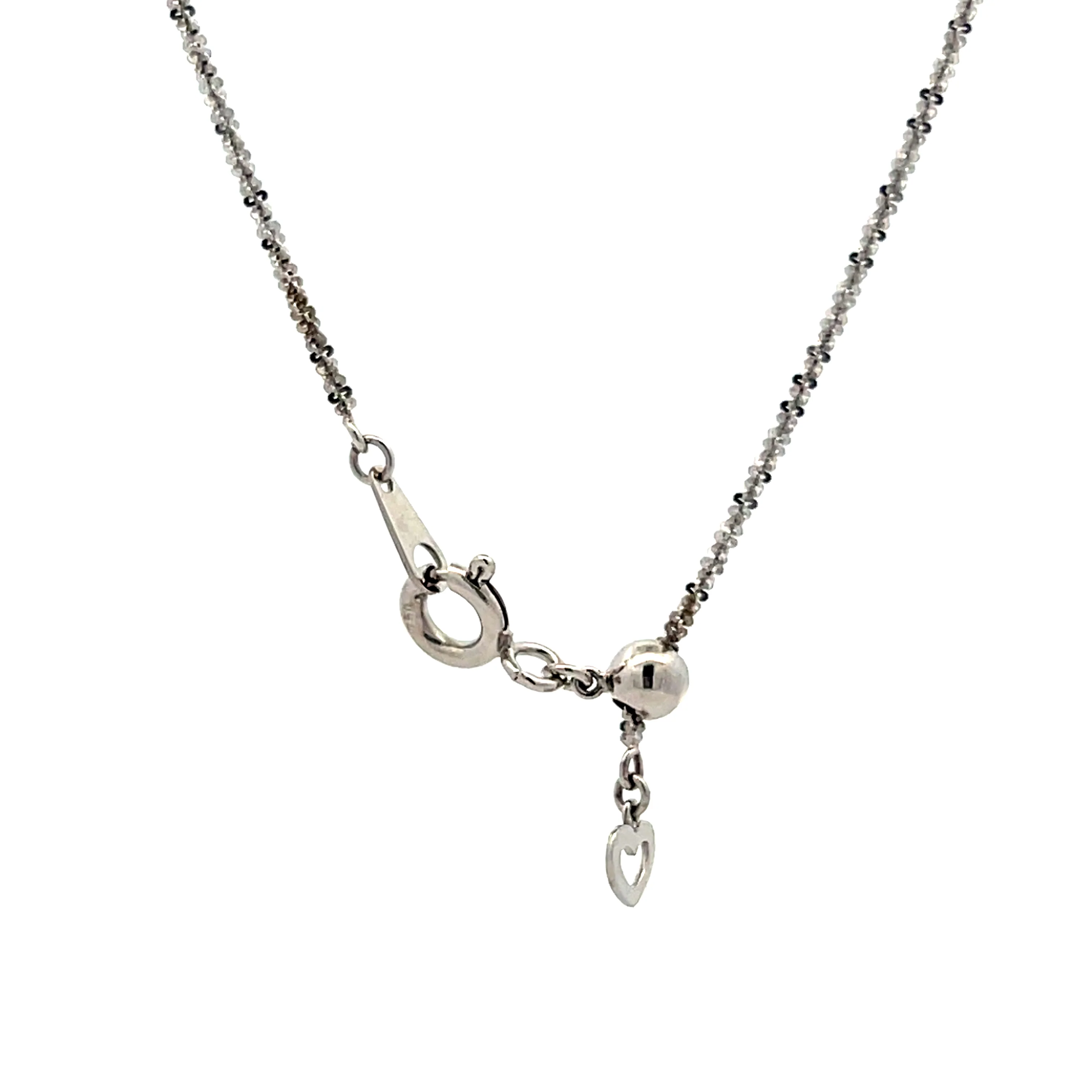 .03 Diamond Snake Pendant Necklace in 18k - Image 4