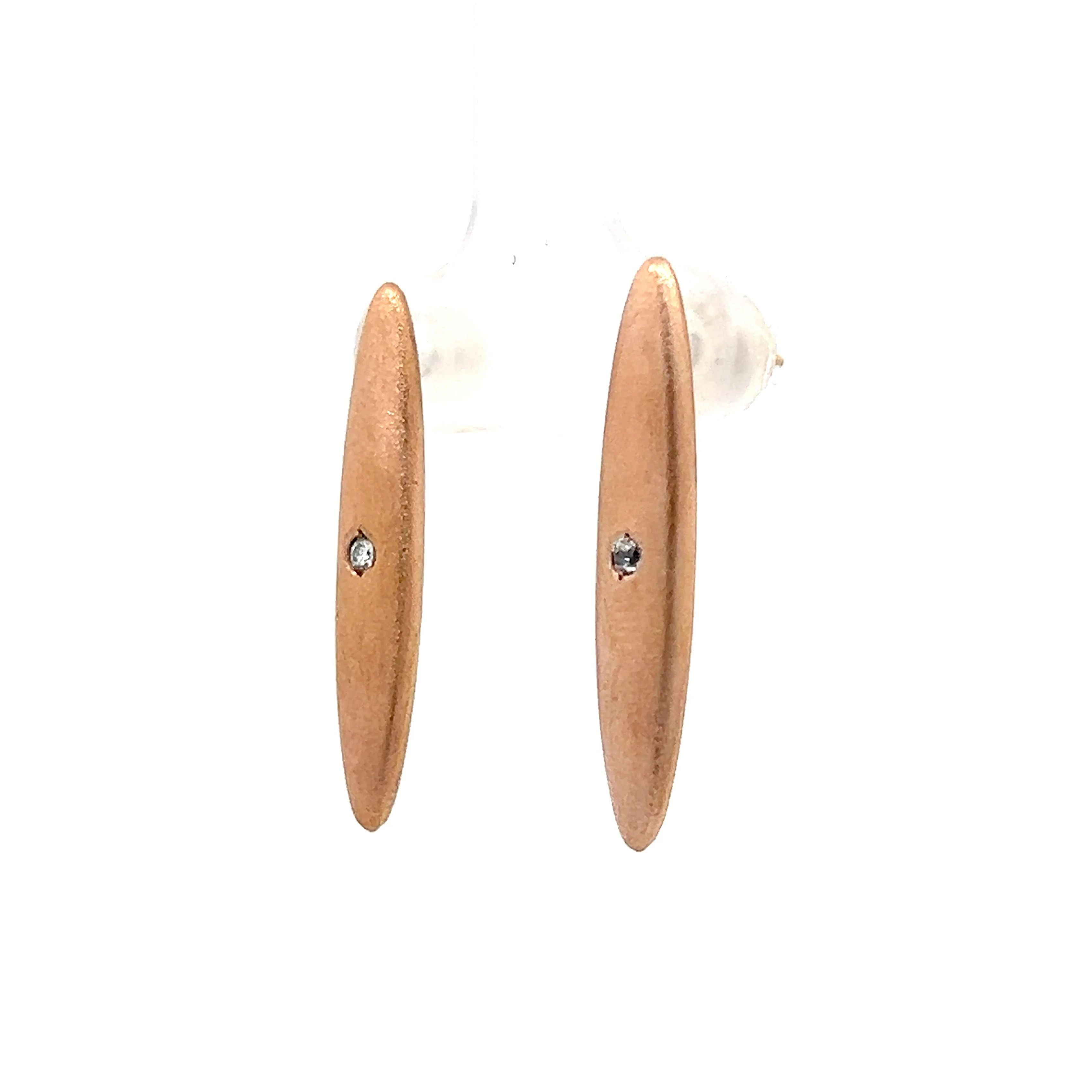 .04 Victorian Lingerie Clip Earring Conversion in Rose Gold - Image 2