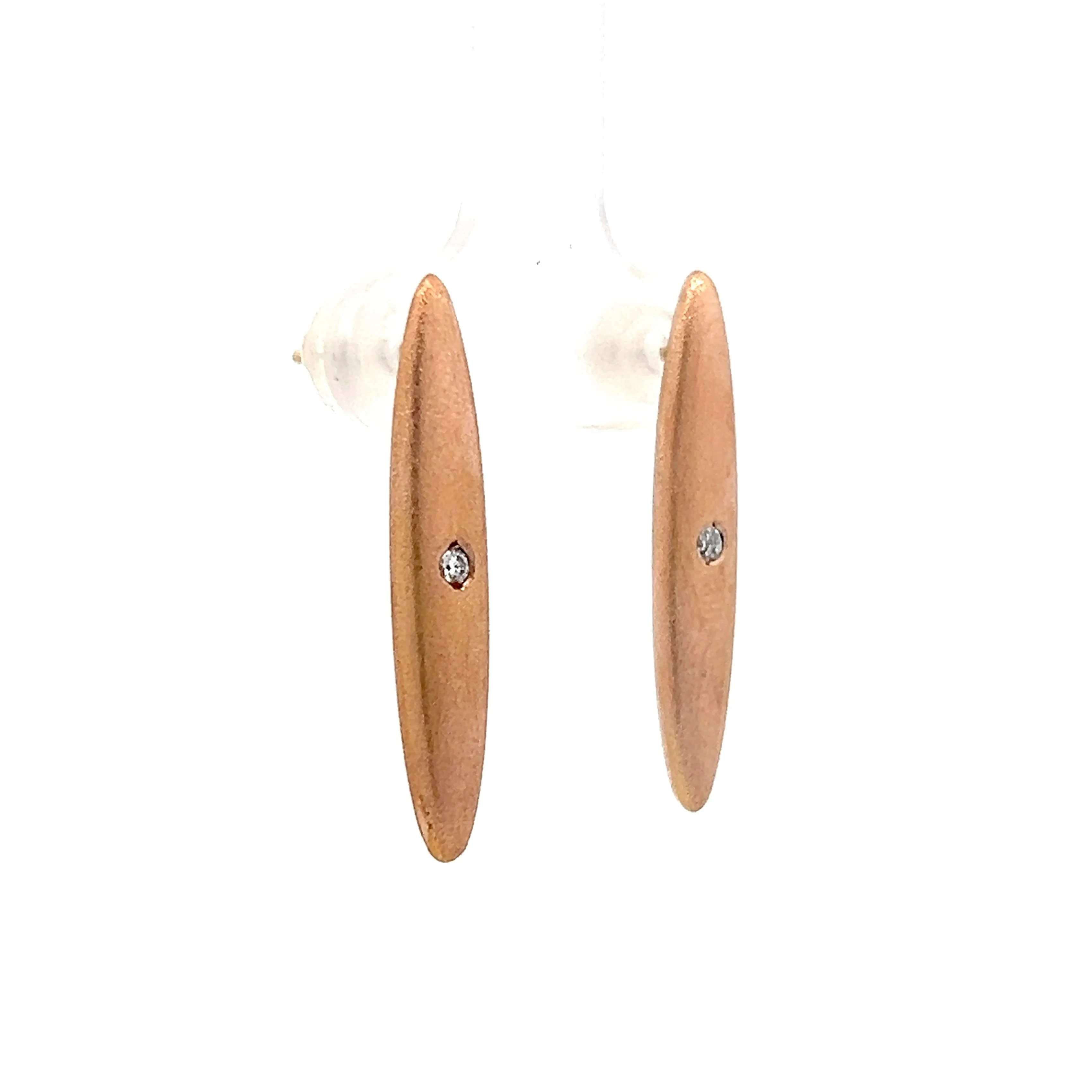.04 Victorian Lingerie Clip Earring Conversion in Rose Gold - Image 3