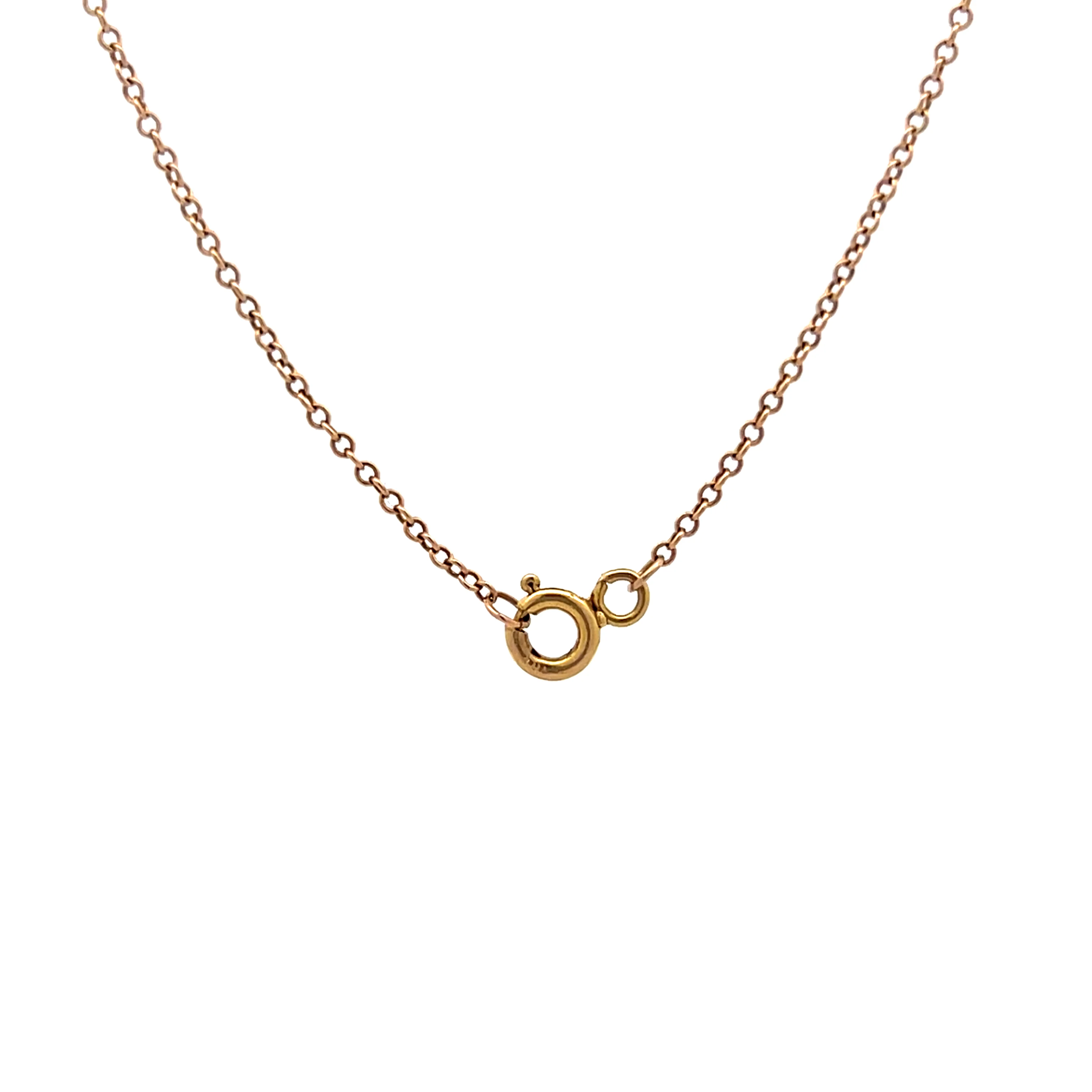.045 Victorian Pendant Necklace in 10k Rose & Yellow Gold - Image 4