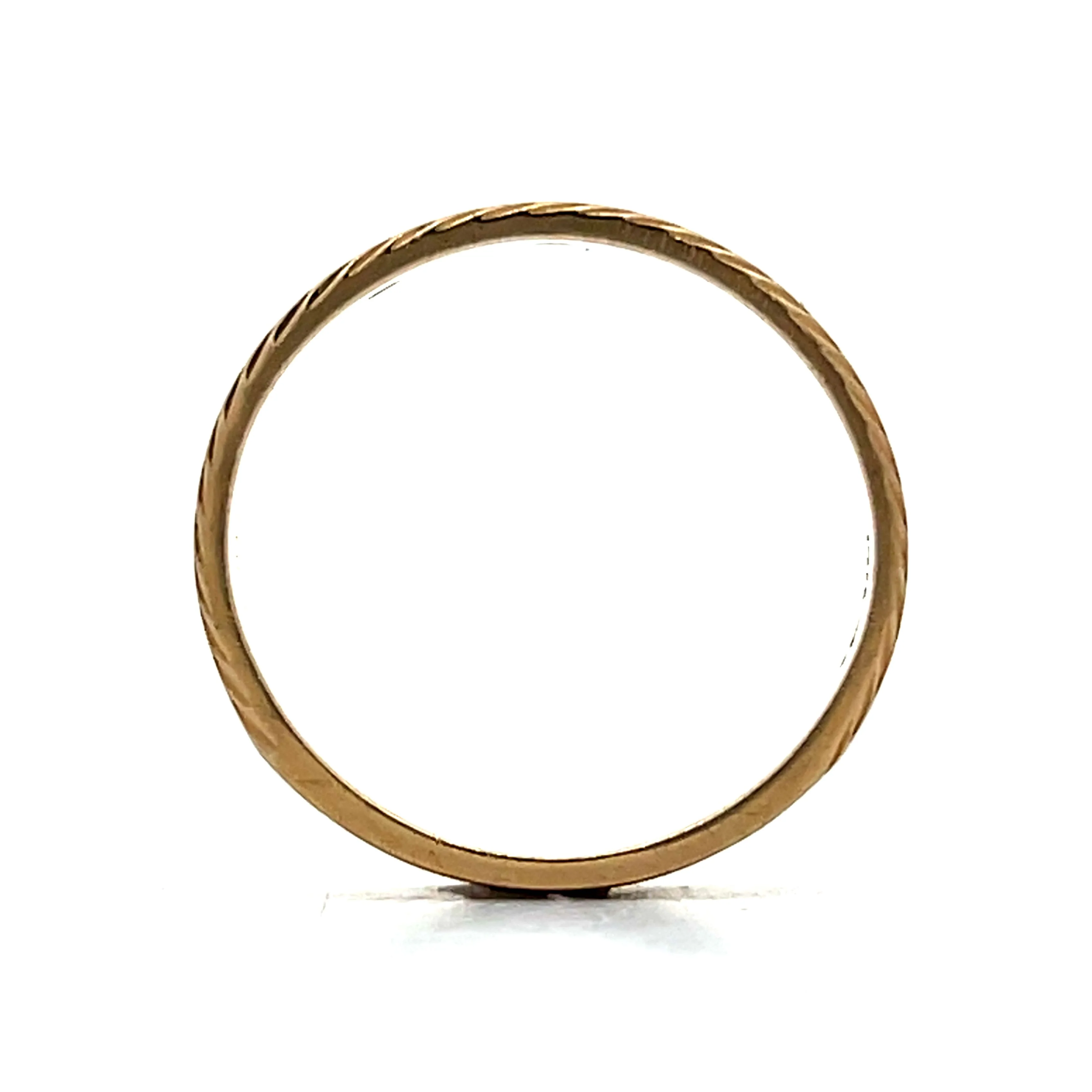 .045 Vintage Diamond Wedding Band in 14k - Image 4