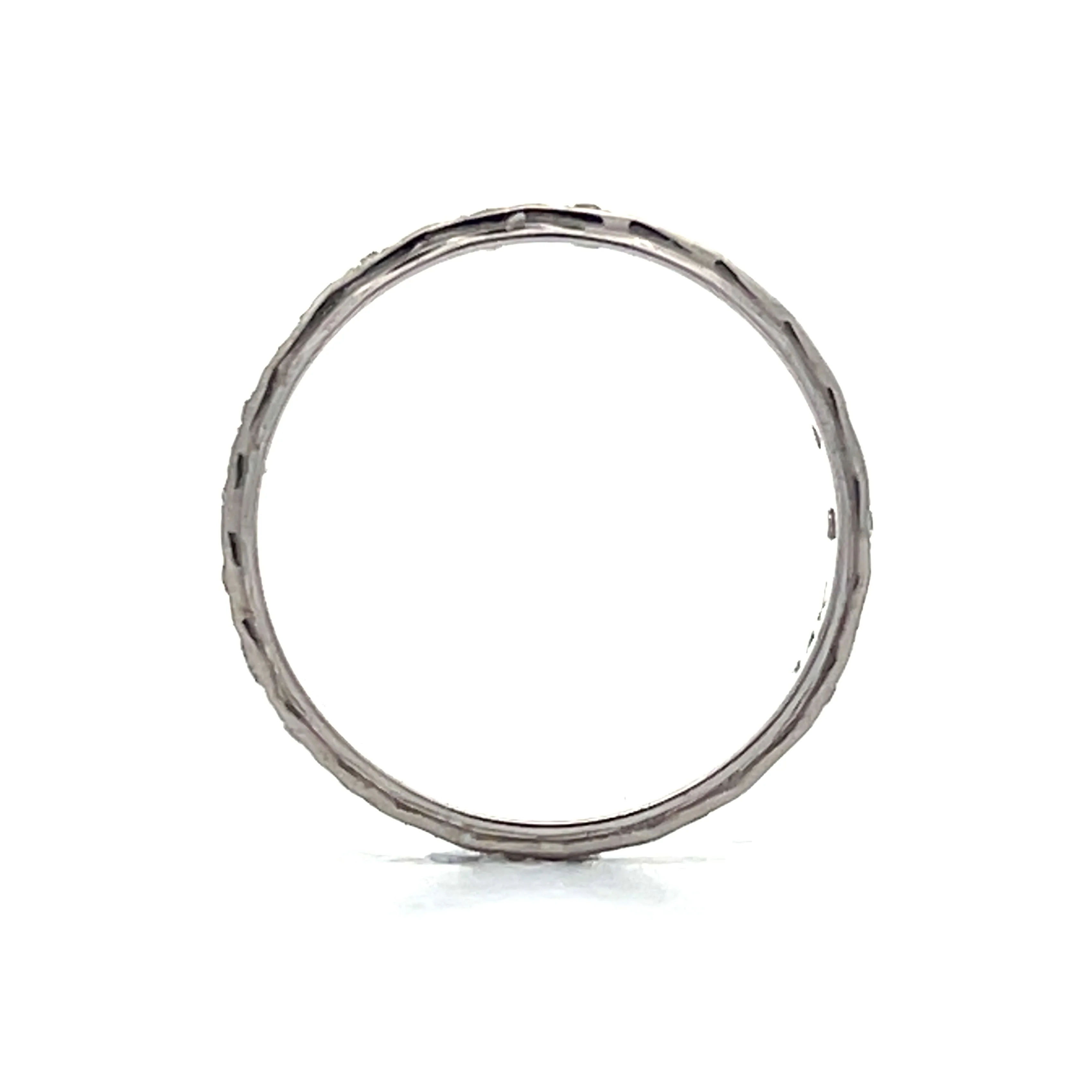 .05 Vintage Mid-Century Eternity Wedding Band in 14k - Image 5