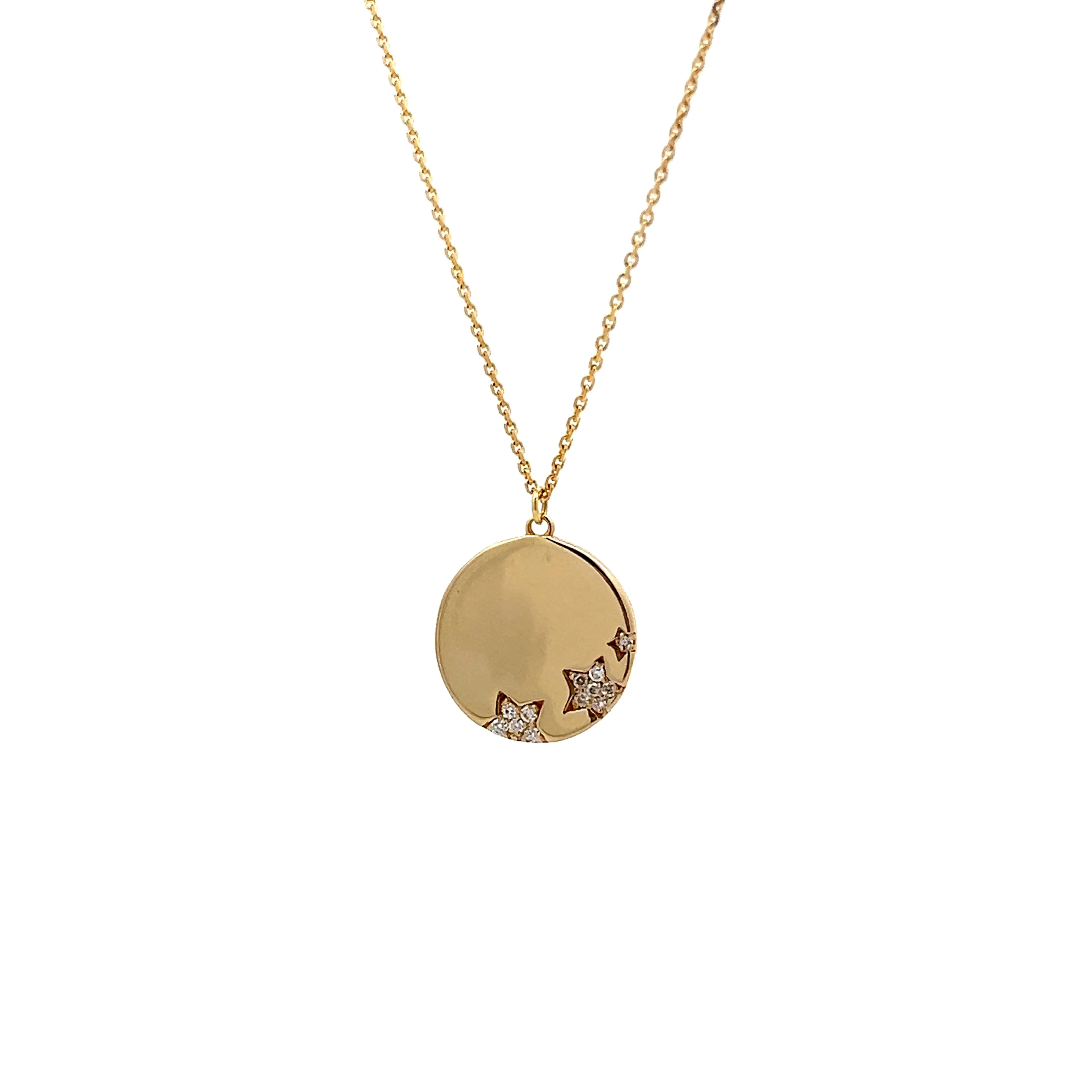 .06 Diamond Star Pendant Necklace in 14k - Image 2