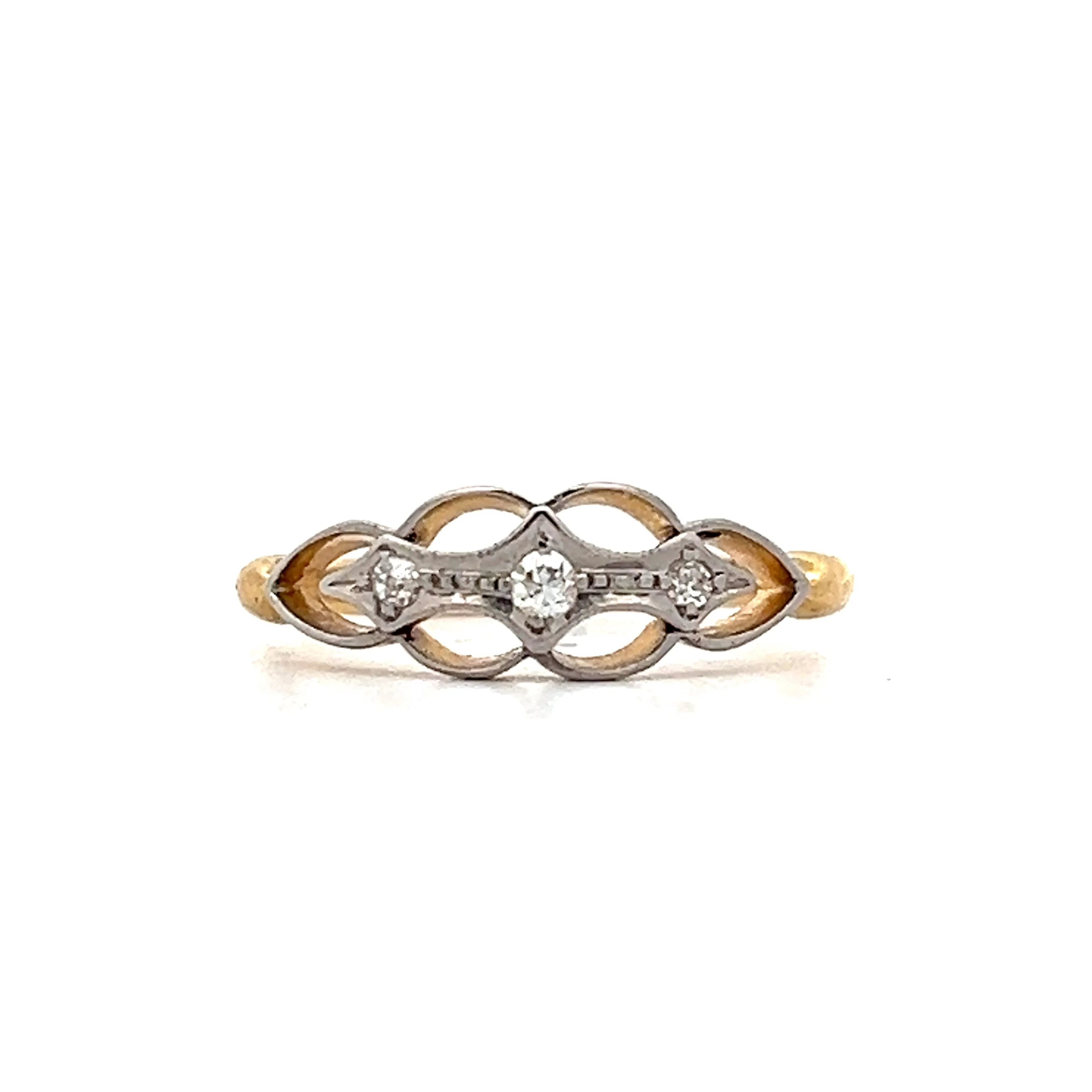 .06 Edwardian Old Mine Cut Diamond Ring in 18k