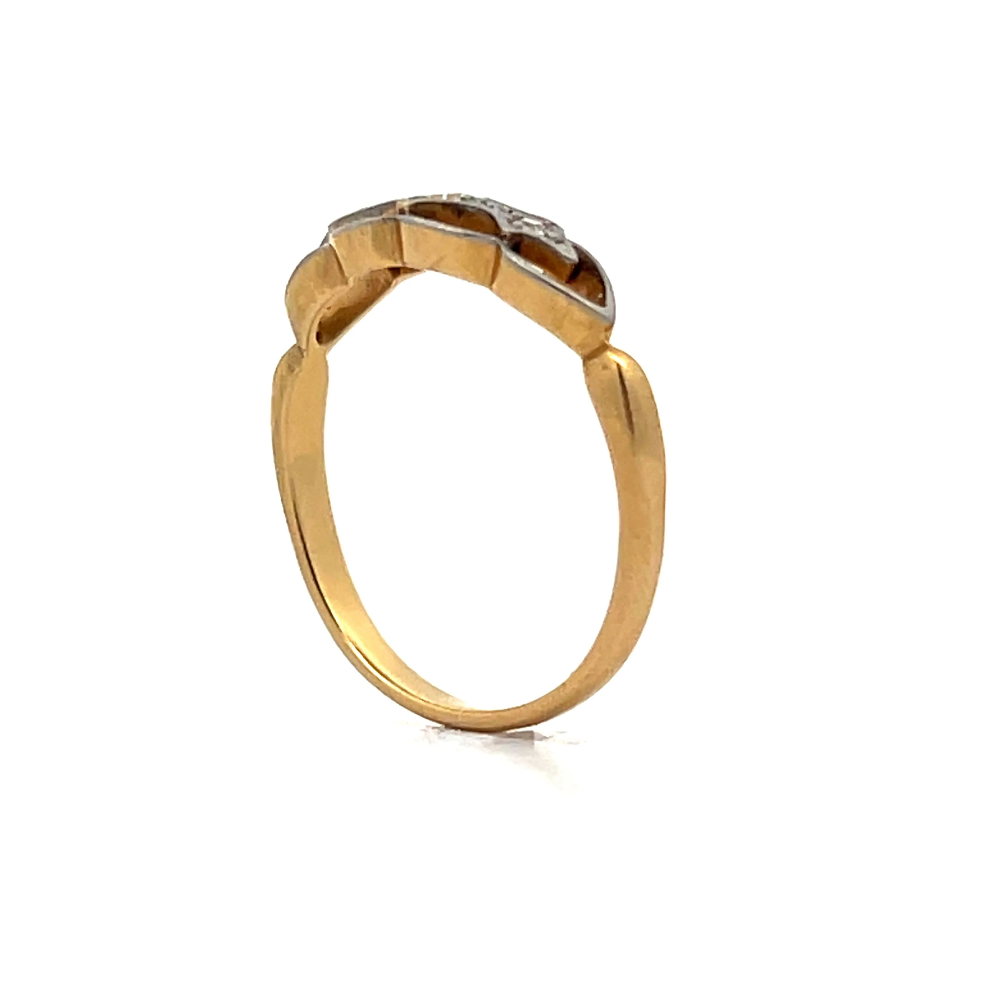 .06 Edwardian Old Mine Cut Diamond Ring in 18k - Image 5