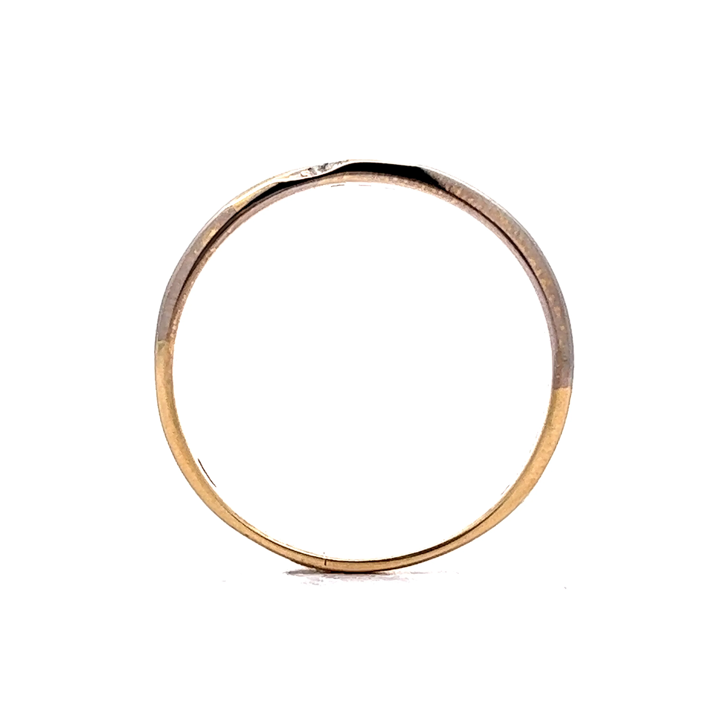 Men's Diamond Two-Tone Wedding Band in 14k - Image 4