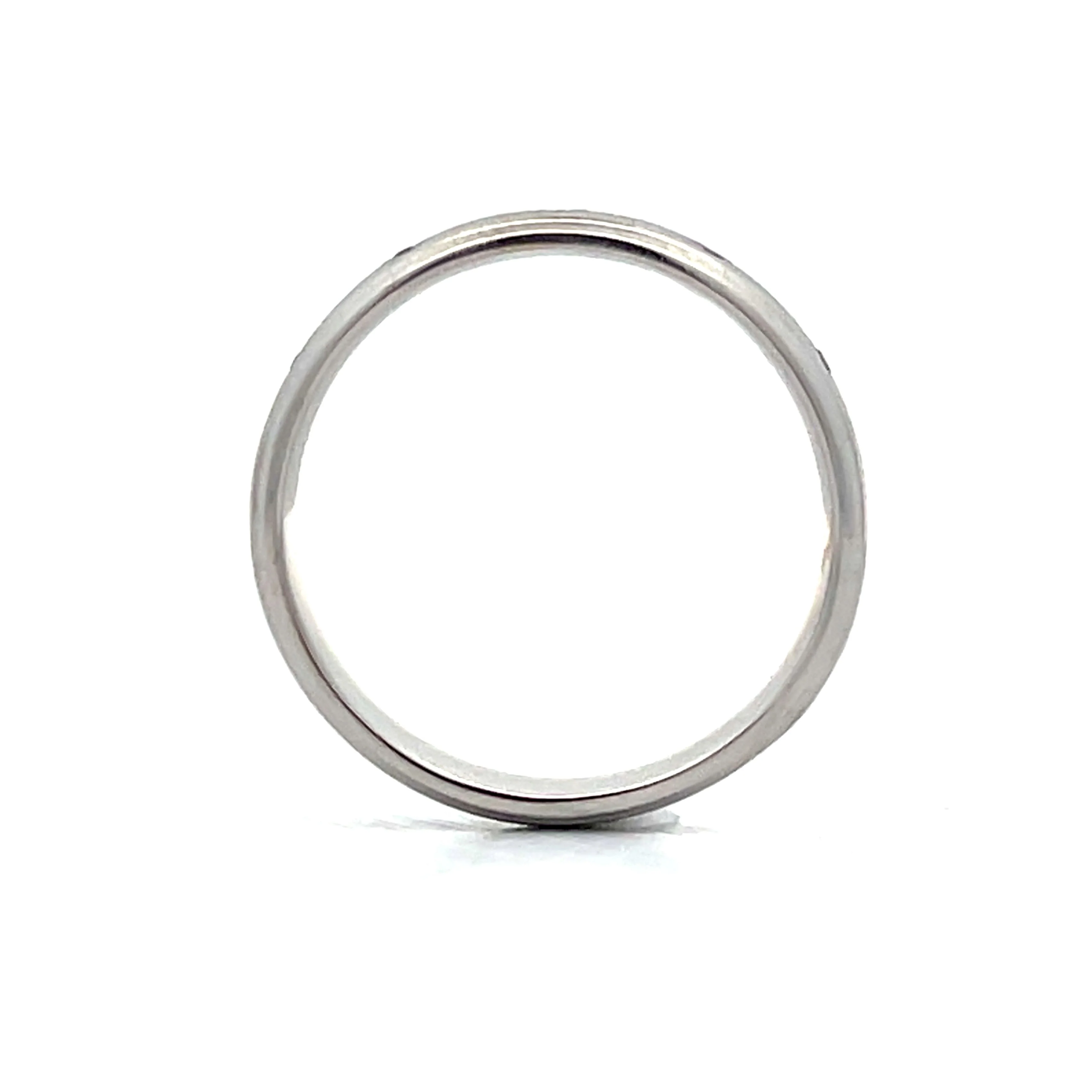 .075 Five Stone Wedding Band in 14k White Gold - Image 4