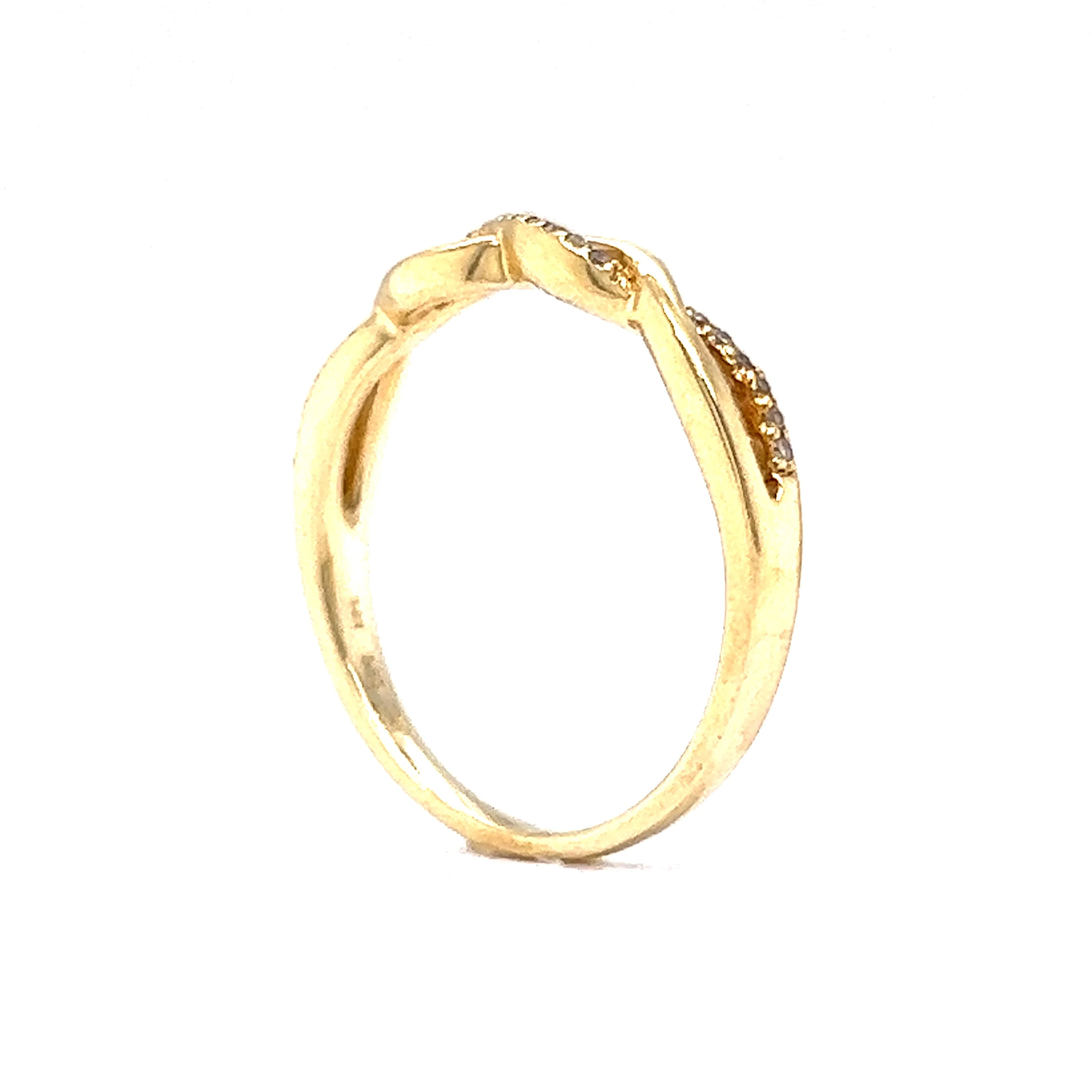 .08 Carat Diamond Twisted Wedding Band in 14k - Image 5
