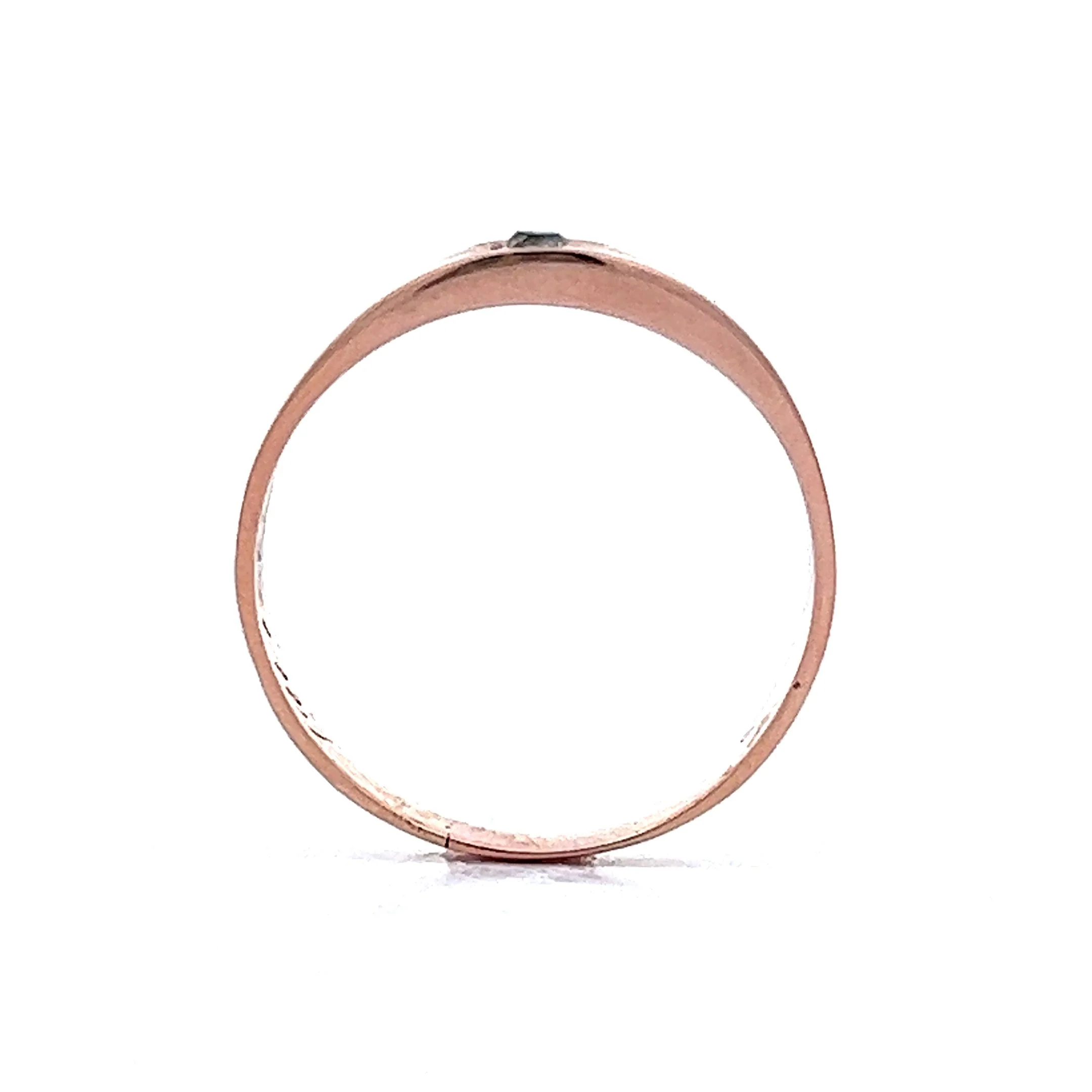 Victorian Flush Set Diamond Ring in 10k Rose Gold - Image 4