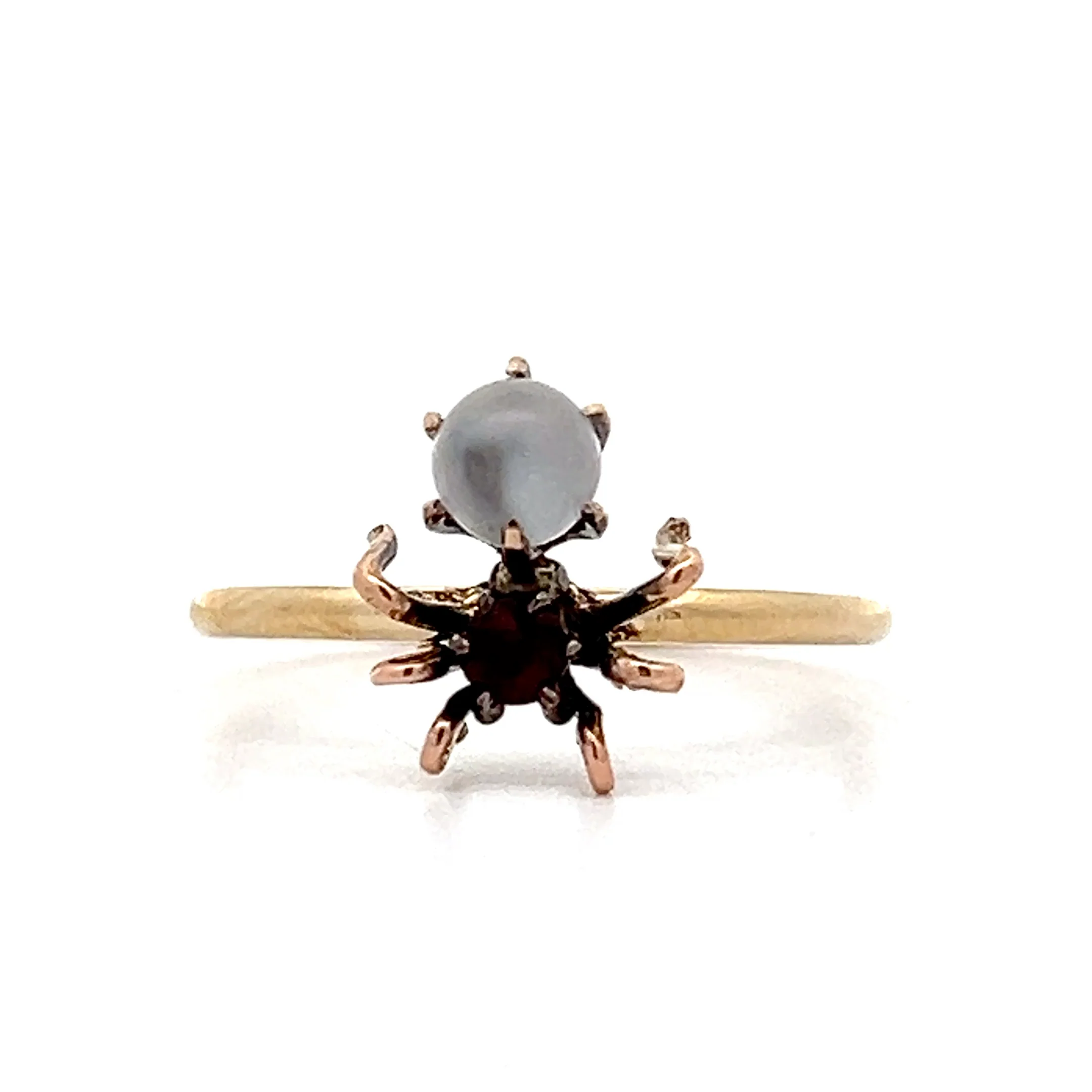 .09 Antique Victorian Spider Ring in 10k