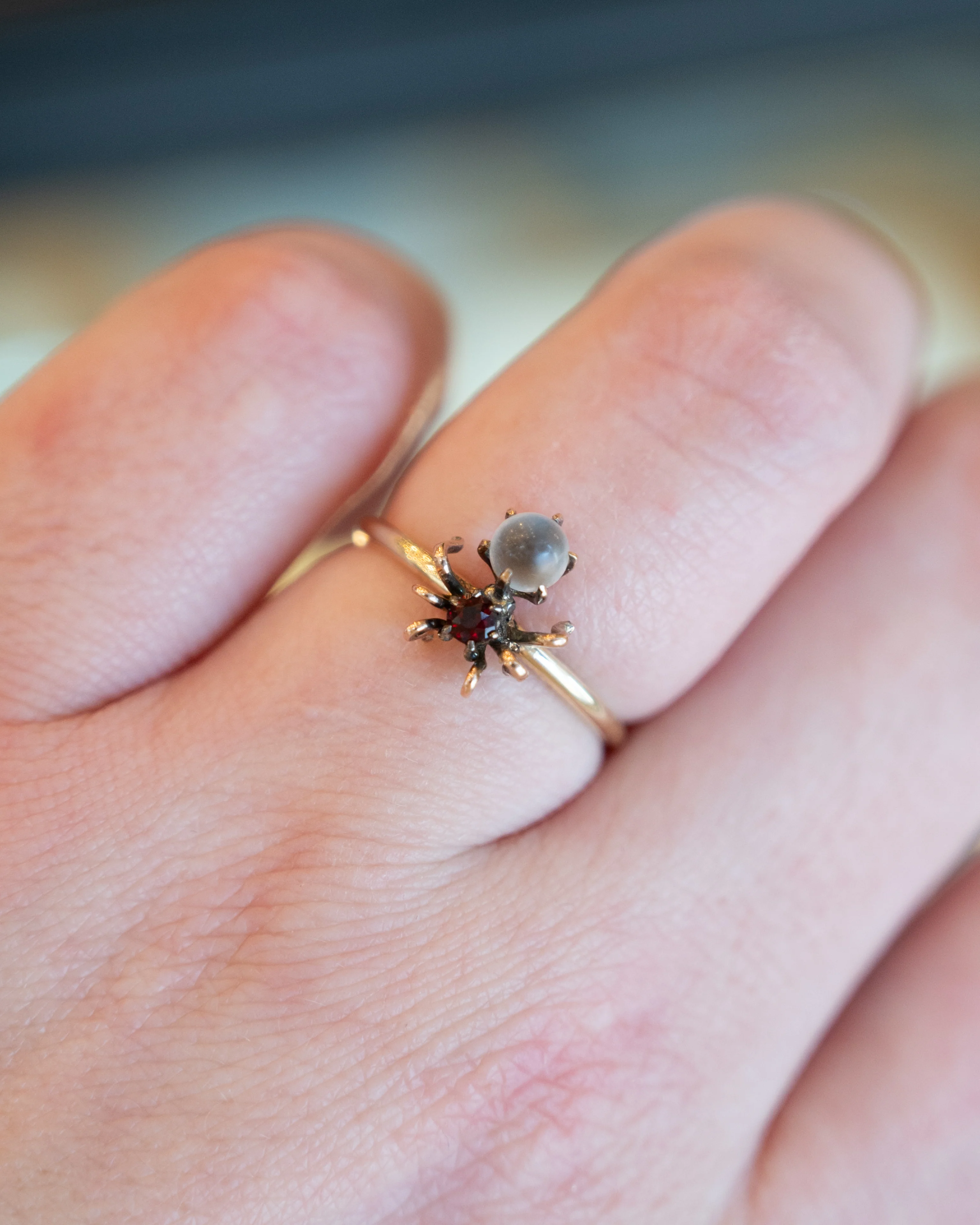 .09 Antique Victorian Spider Ring in 10k - Image 7