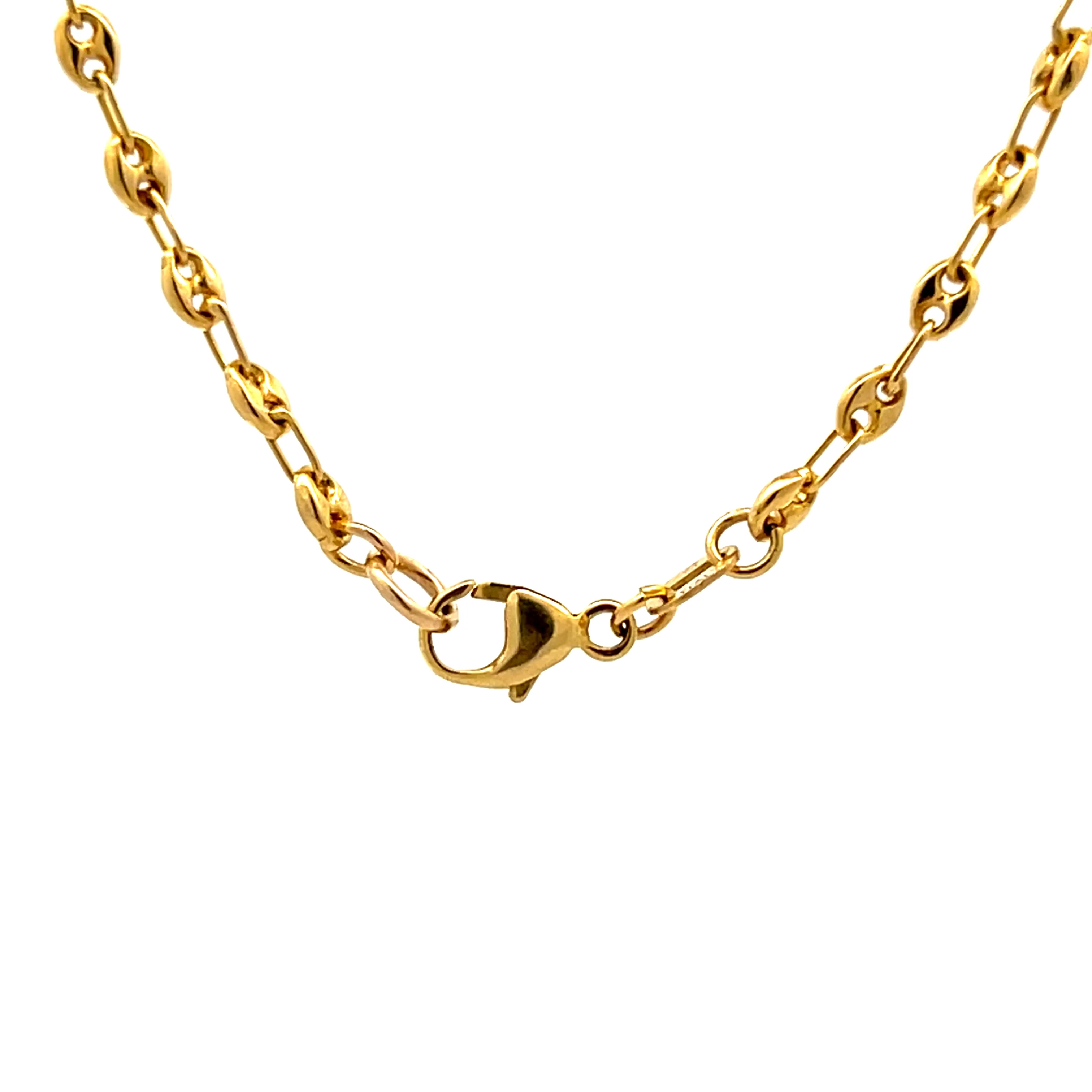 .09 Diamond Anchor Pendant in 14k Yellow Gold - Image 4