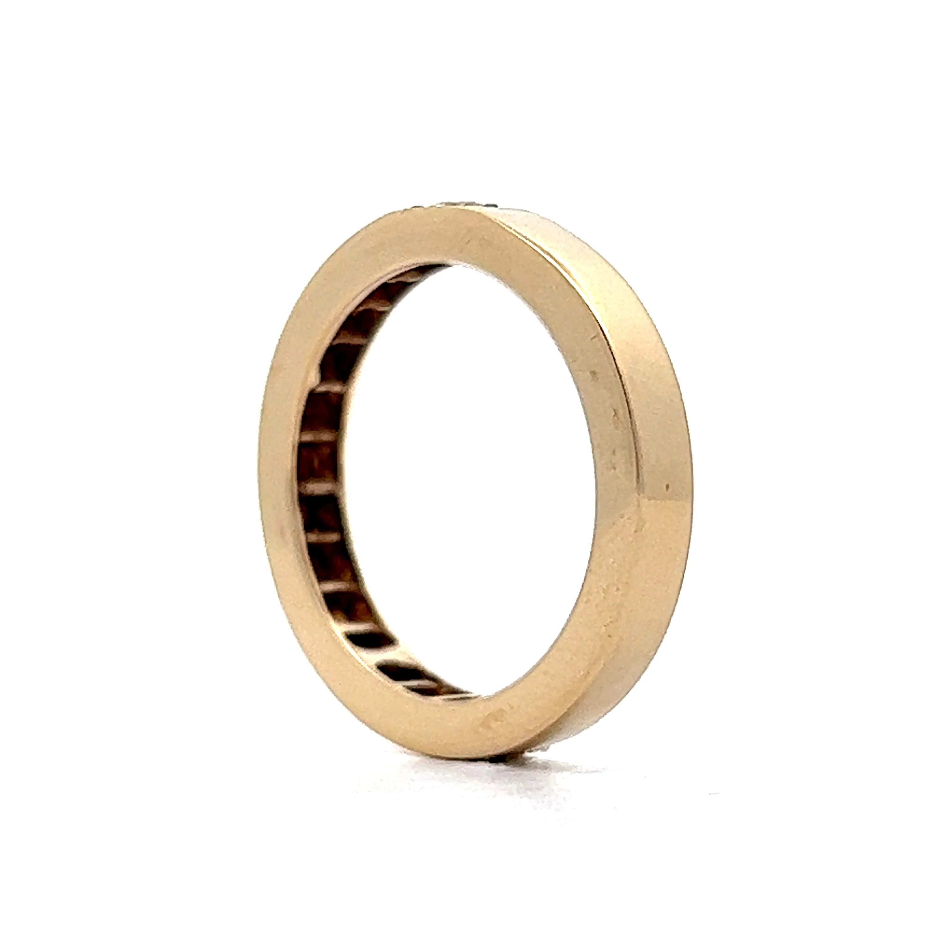 .09 Solitaire Diamond Wedding Band in 14k Yellow Gold - Image 5
