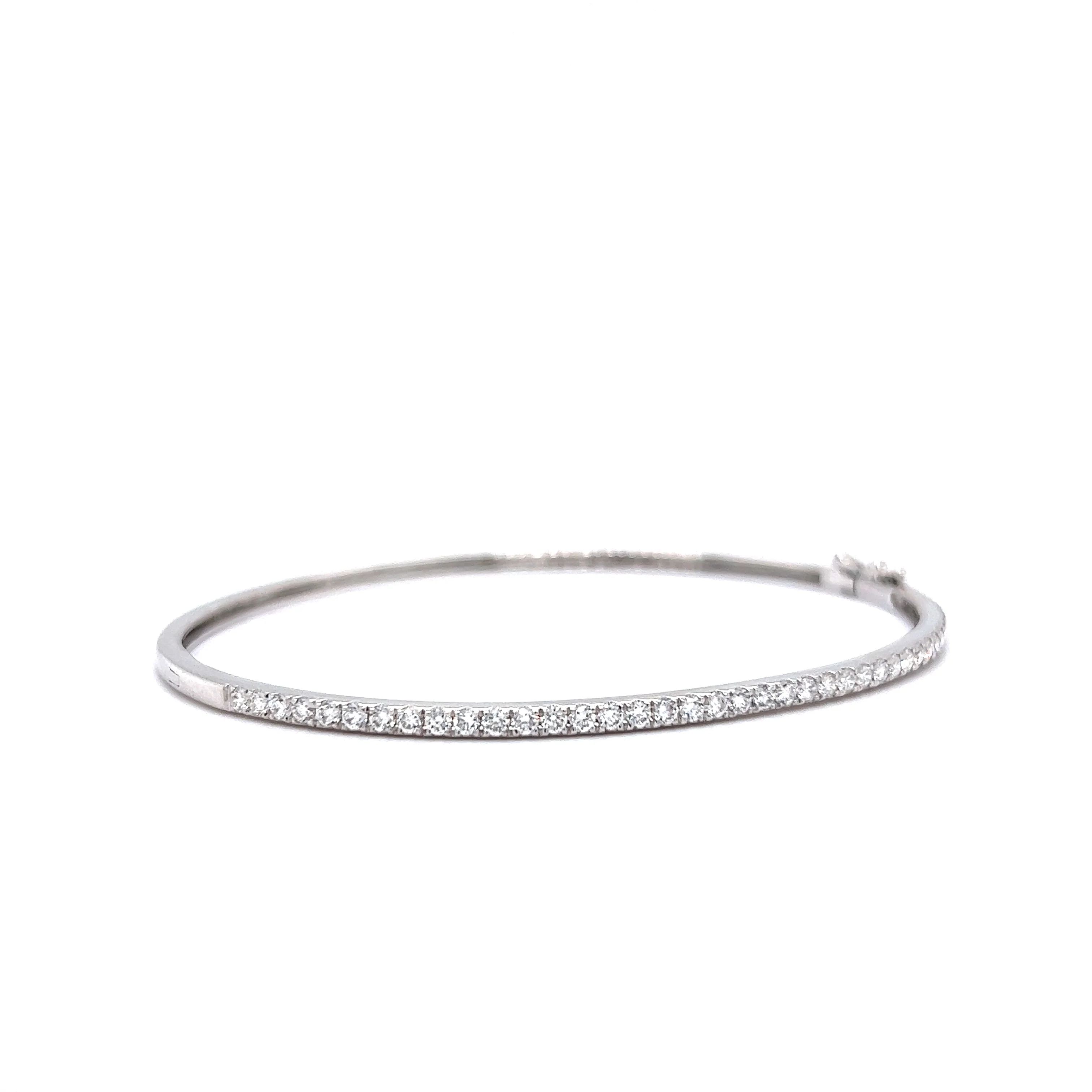 1.00 Carat Diamond Tennis Bracelet in 18k White Gold - Image 3