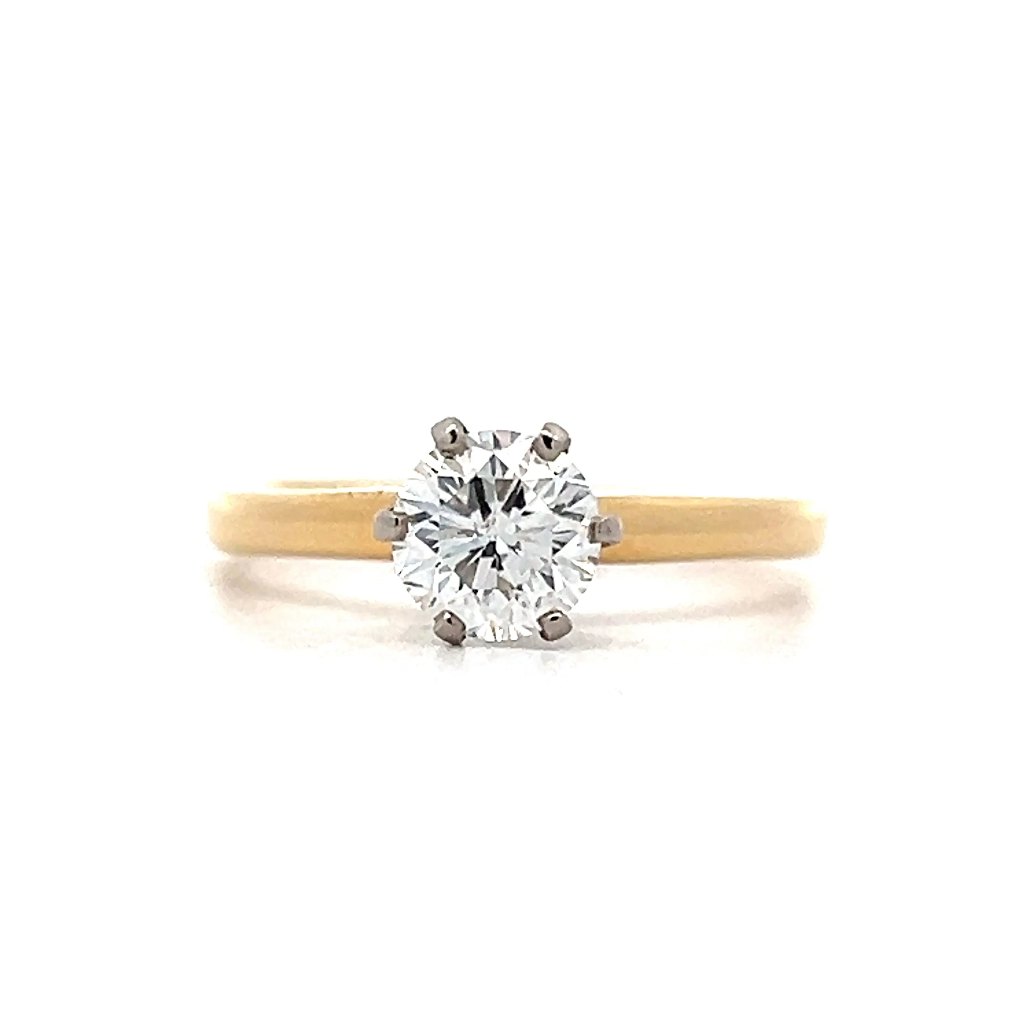 1.00 Jabel Retro Transitional Diamond Solitaire Engagement Ring