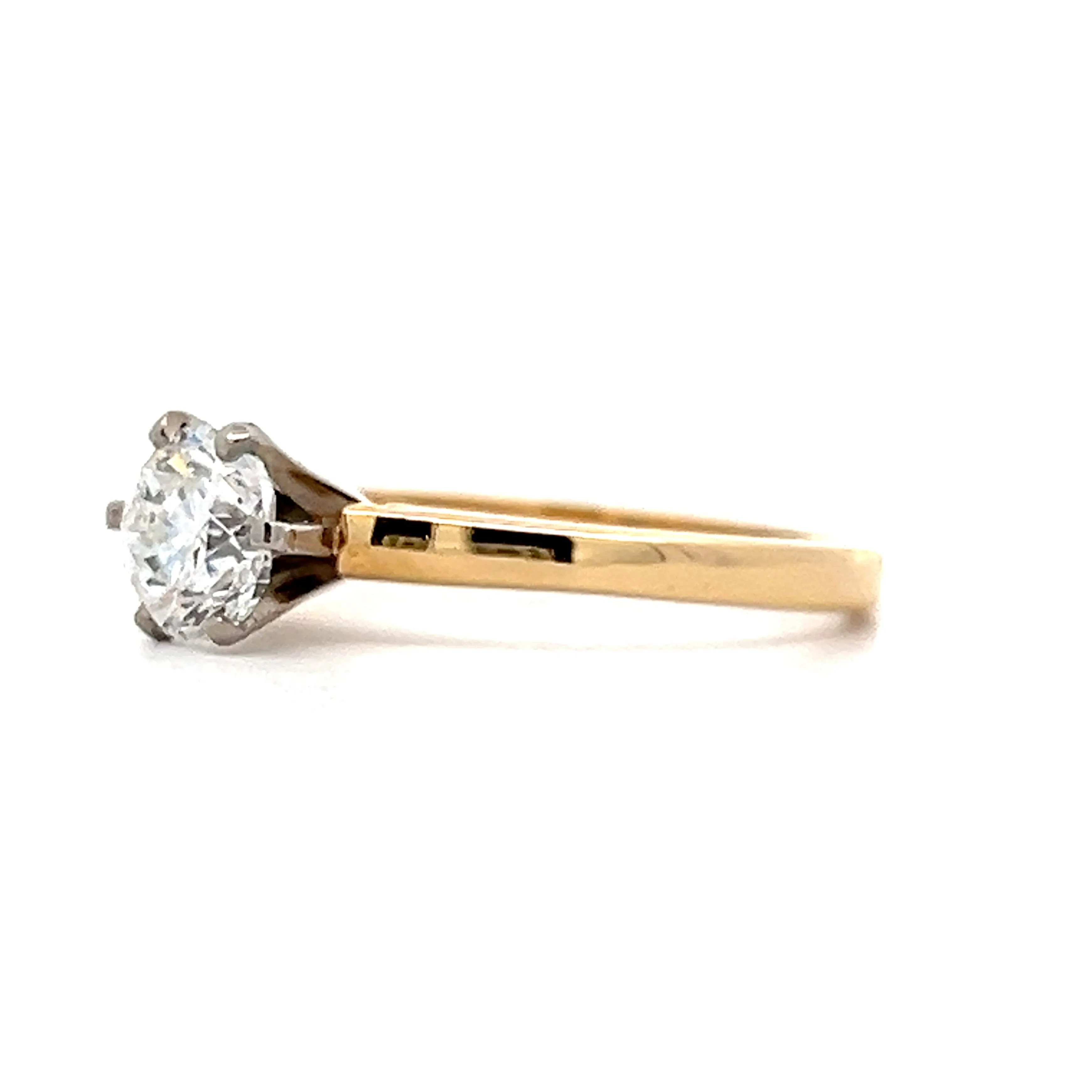 1.00 Jabel Retro Transitional Diamond Solitaire Engagement Ring - Image 2