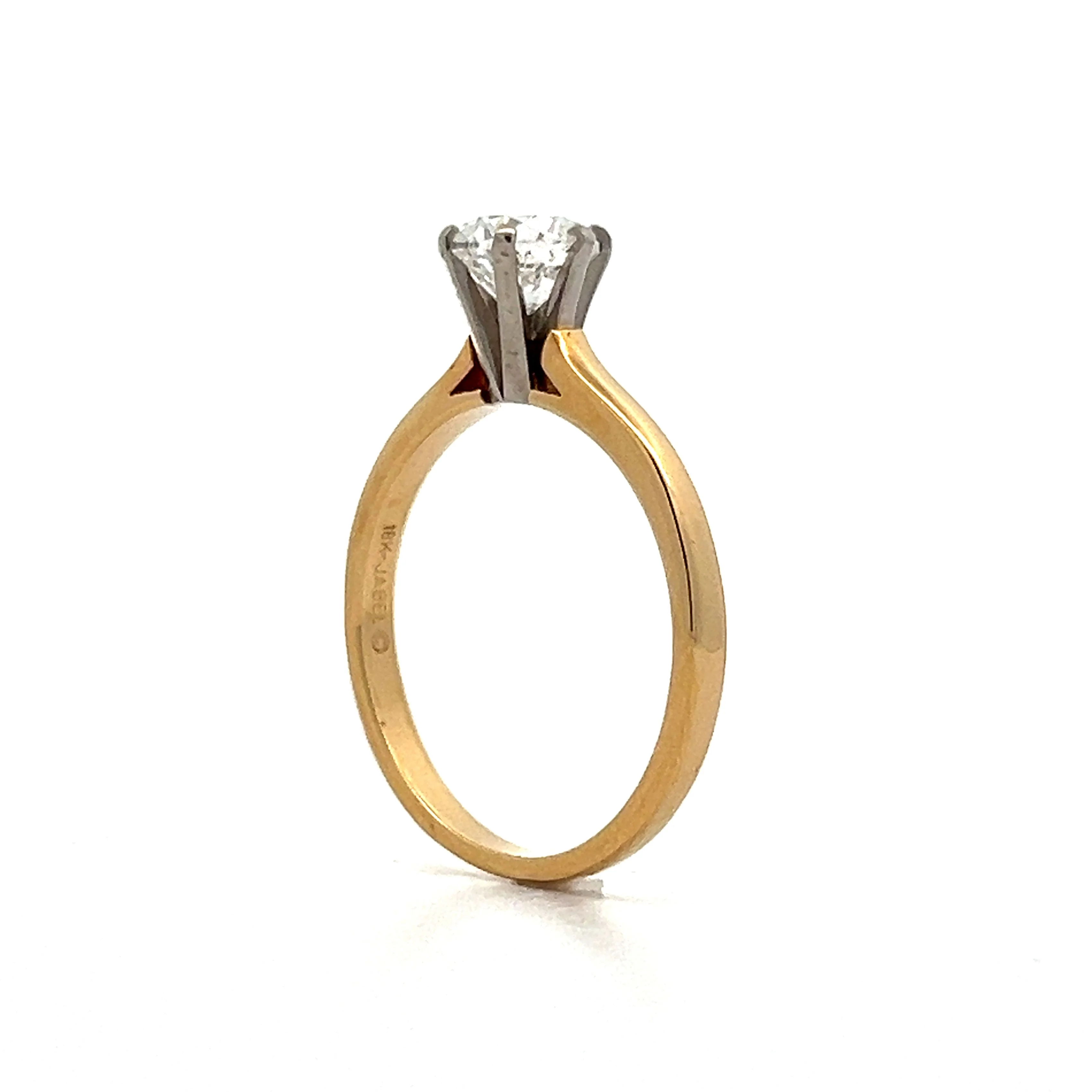 1.00 Jabel Retro Transitional Diamond Solitaire Engagement Ring - Image 5