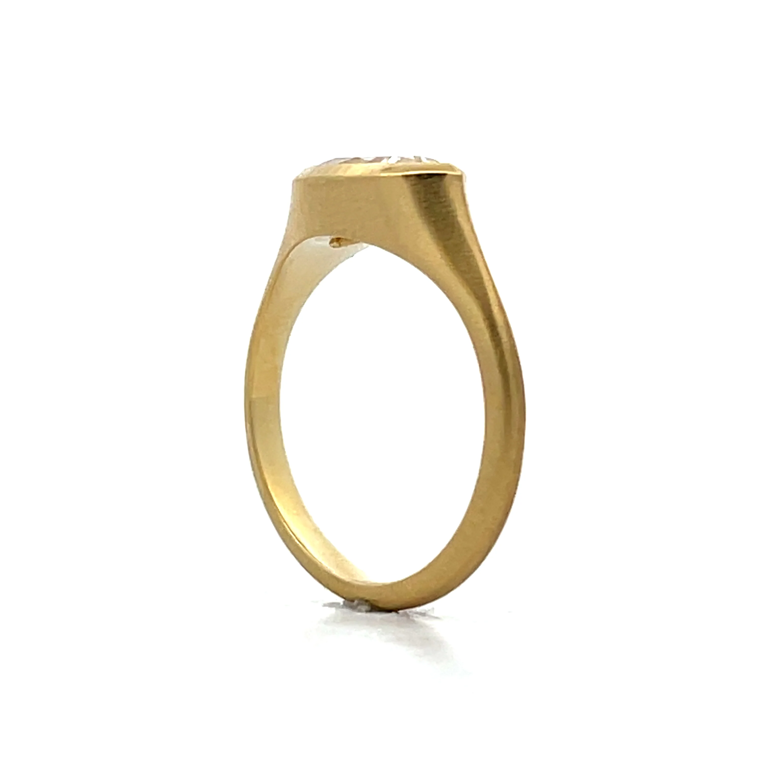 1.00 Marquise Diamond Solitaire Engagement Ring 18k - Image 5