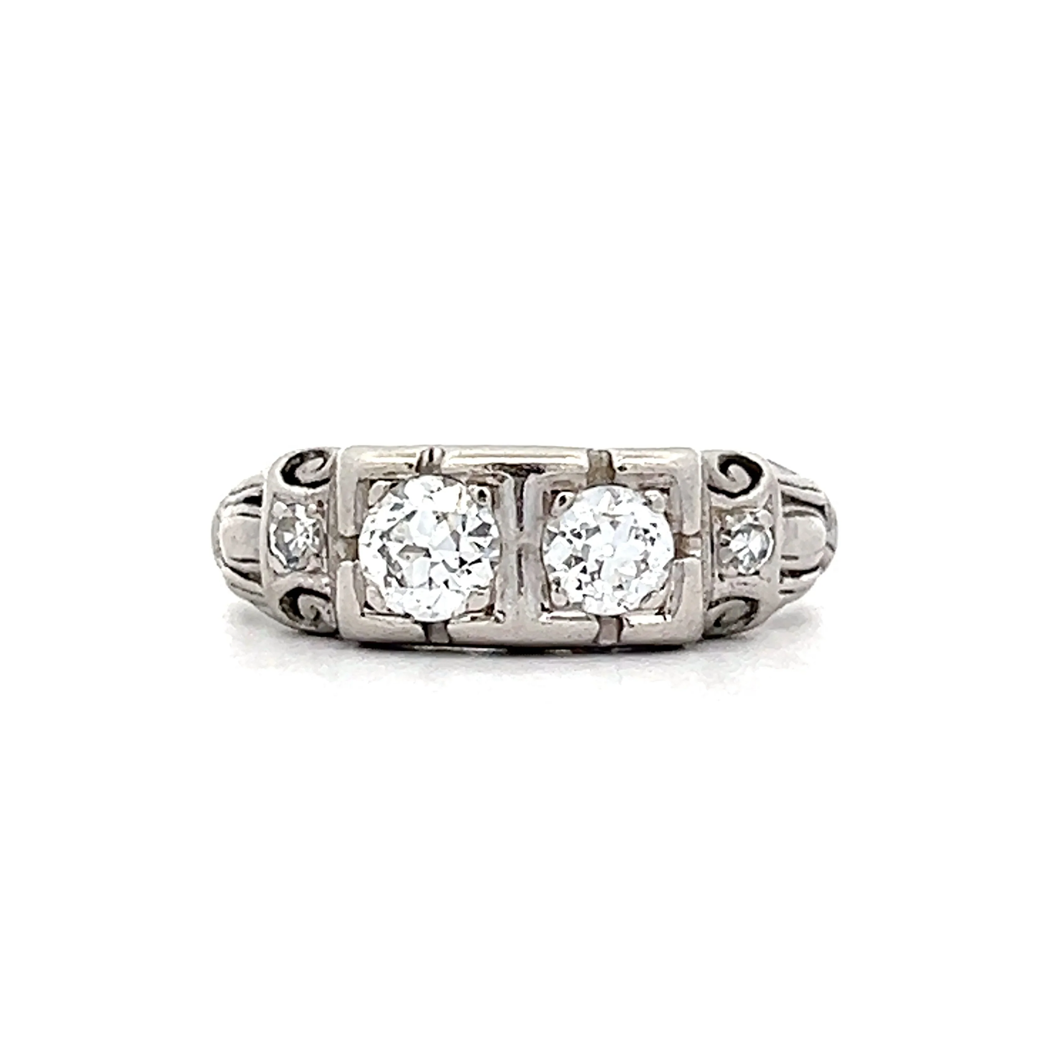 1.00 Old European Diamond Ring in Platinum