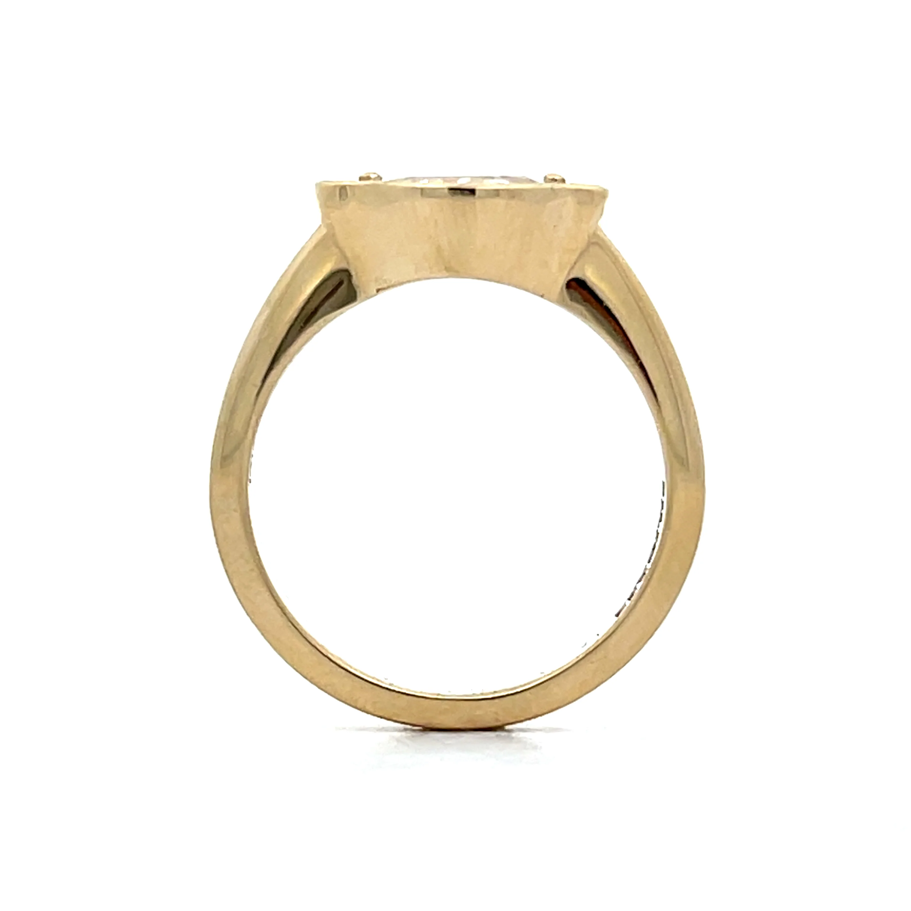 1.00 Rose Cut Diamond Engagement Ring in 14k - Image 4