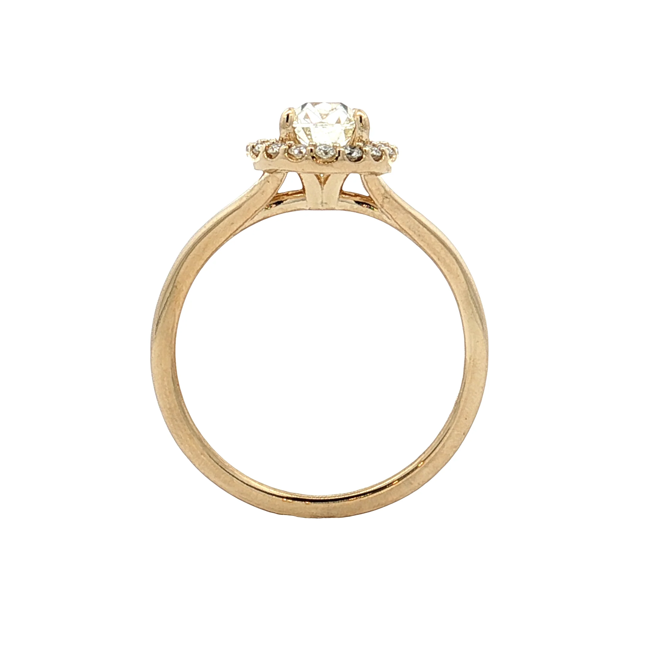 1.01 Antique Cushion Diamond Engagement Ring 14k - Image 4