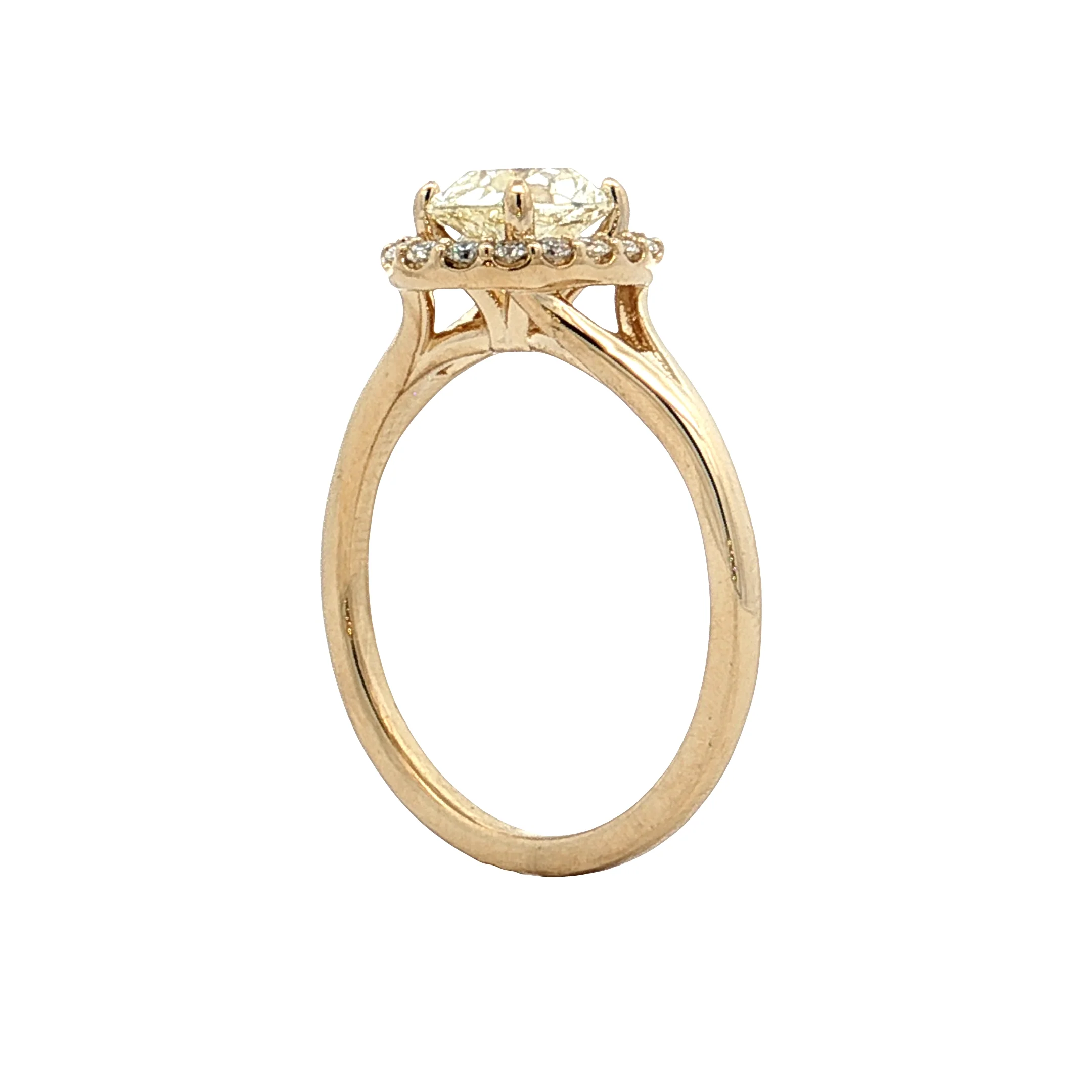 1.01 Antique Cushion Diamond Engagement Ring 14k - Image 5