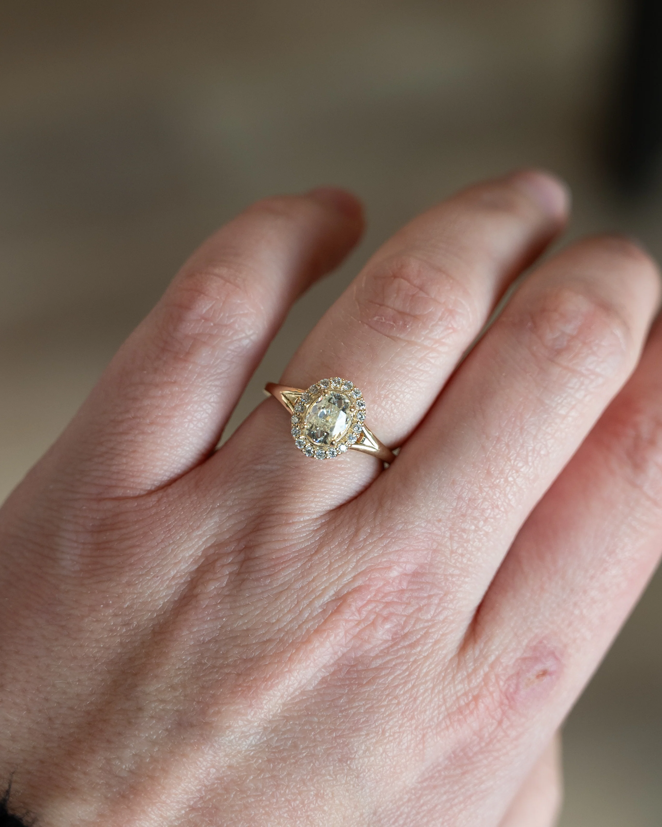 1.01 Antique Cushion Diamond Engagement Ring 14k - Image 7