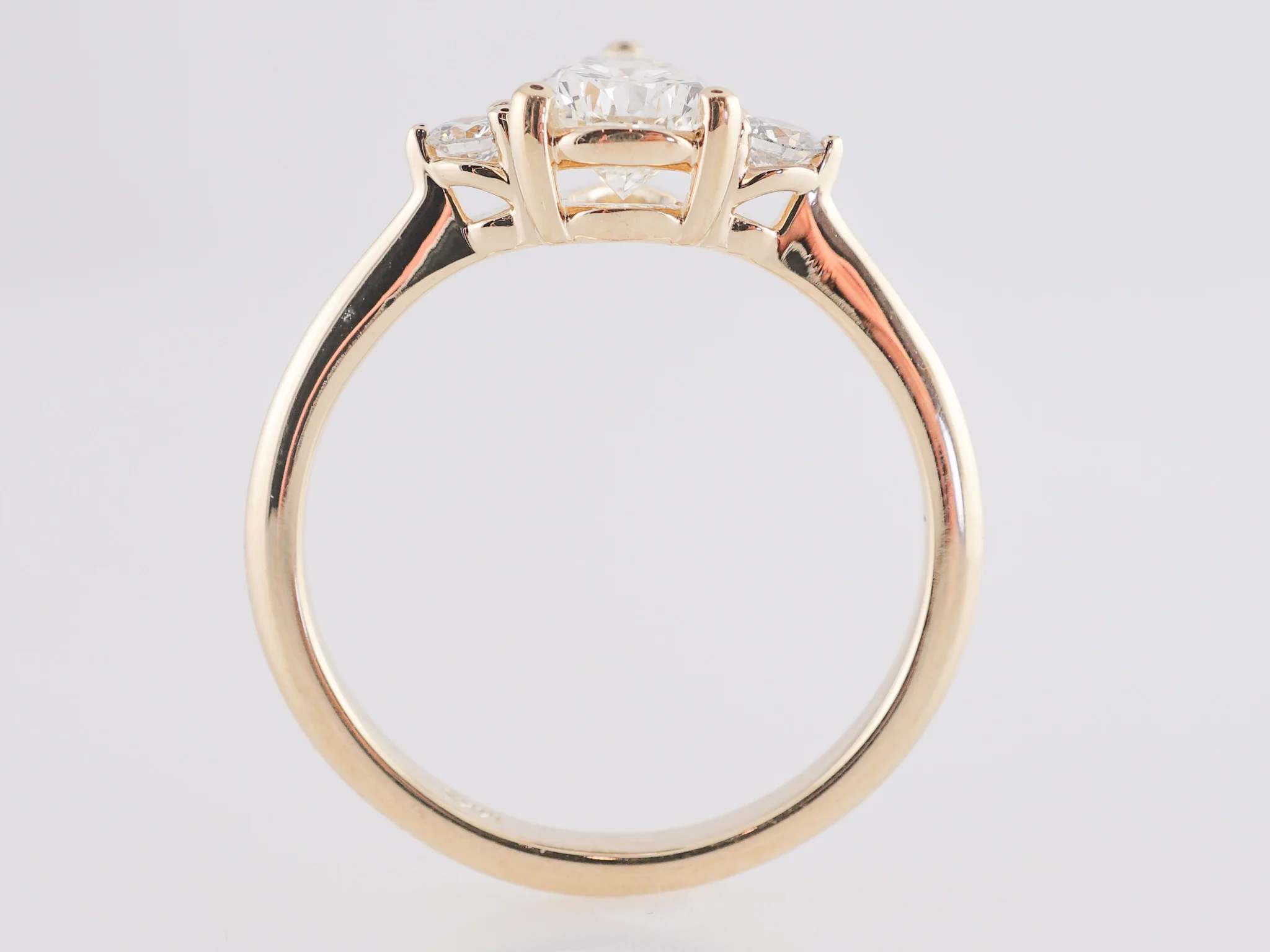 1.01 Carat GIA Pear Cut Diamond Engagement Ring in 14k - Image 3