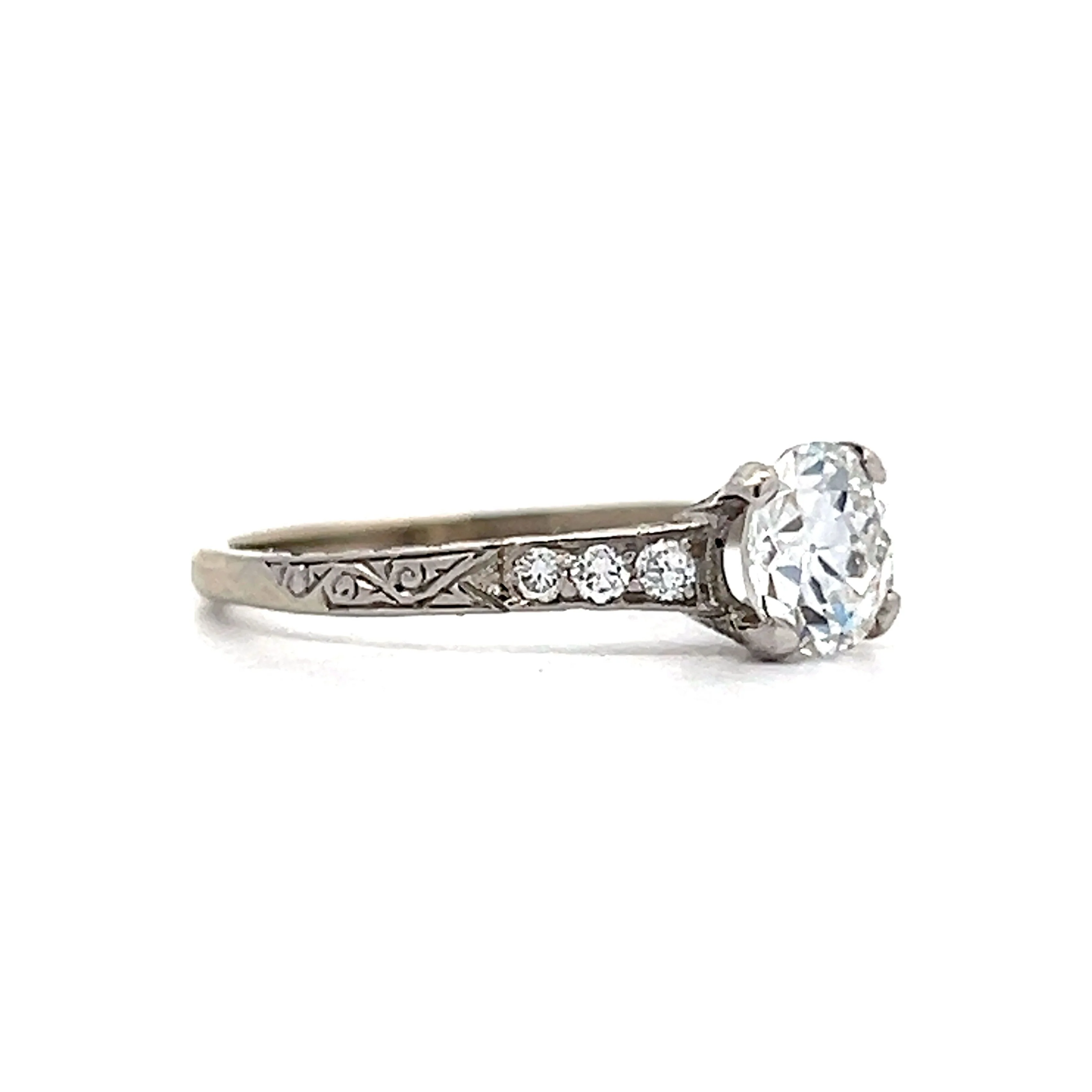 Tiffany & Co. Art Deco Engagement Ring in Platinum - Image 3