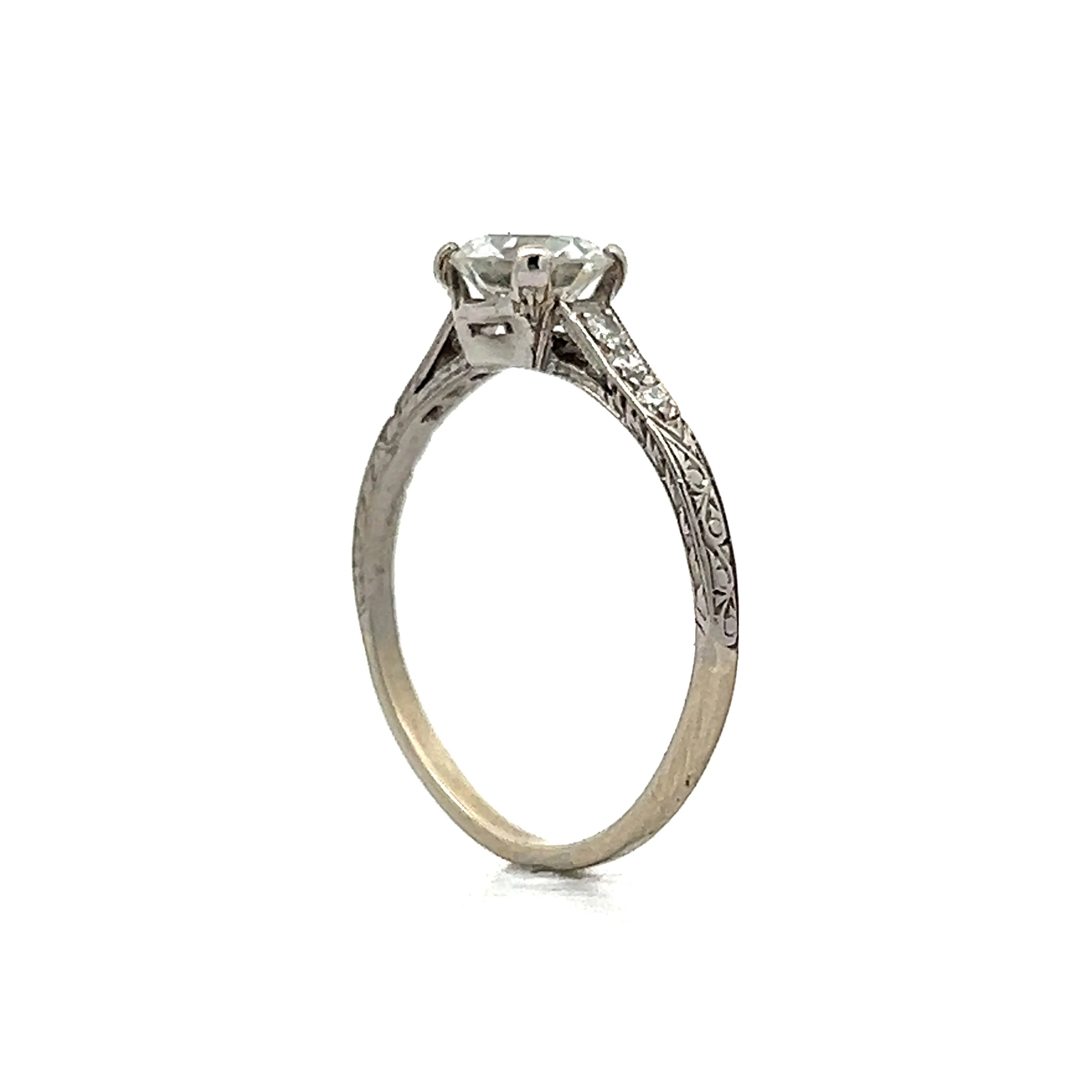 Tiffany & Co. Art Deco Engagement Ring in Platinum - Image 5