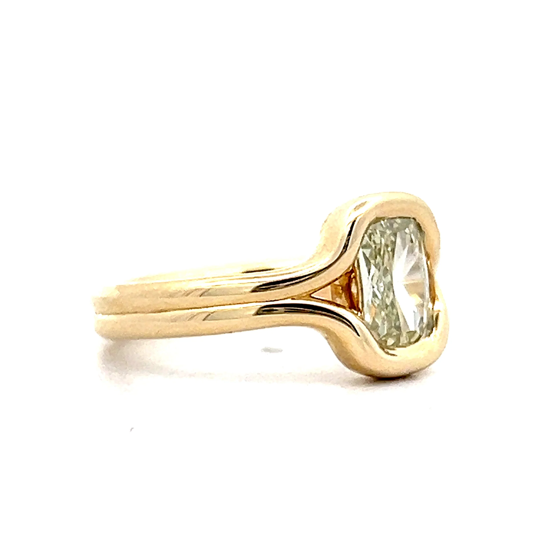 1.01 Cushion Diamond Engagement Ring in 14k - Image 3