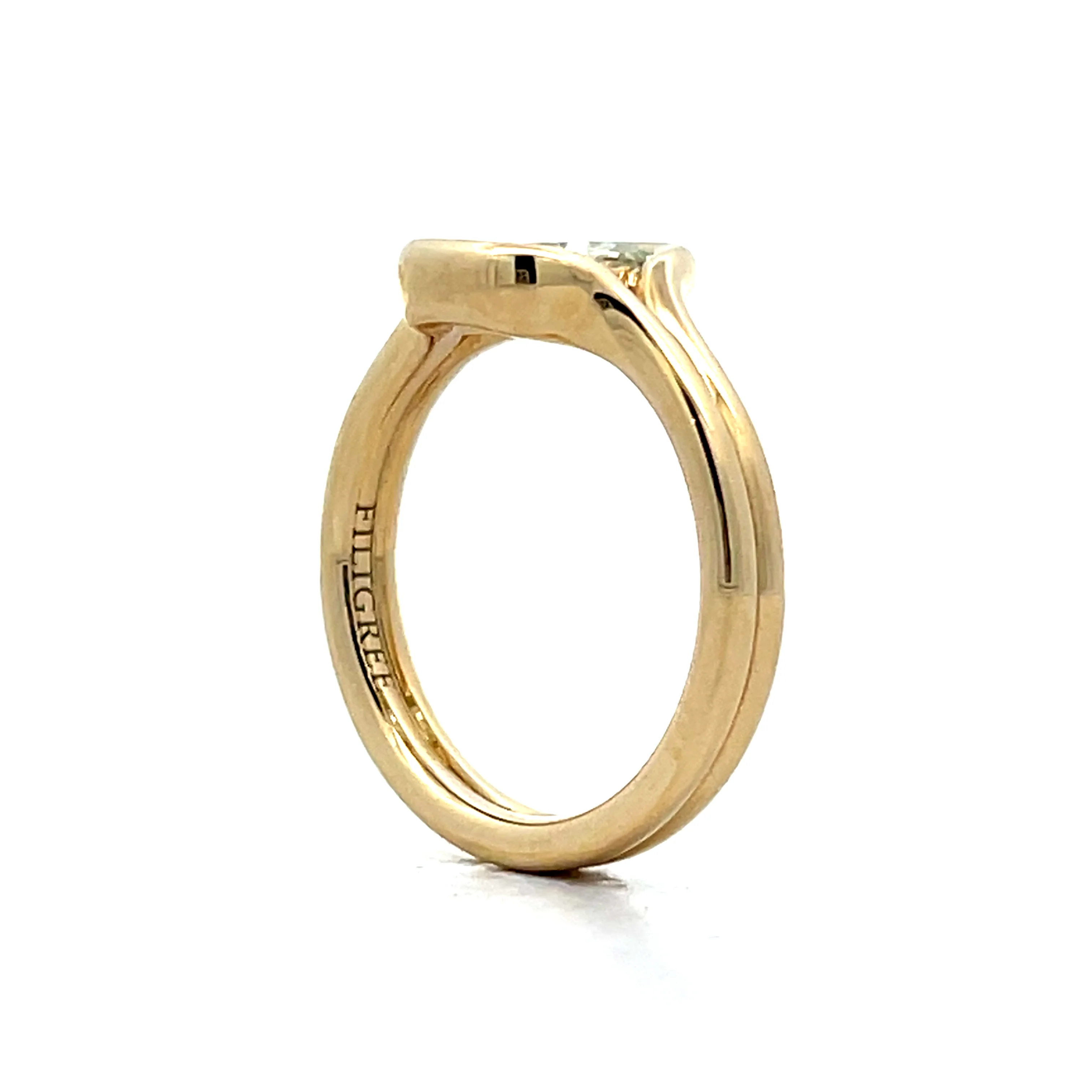 1.01 Cushion Diamond Engagement Ring in 14k - Image 5