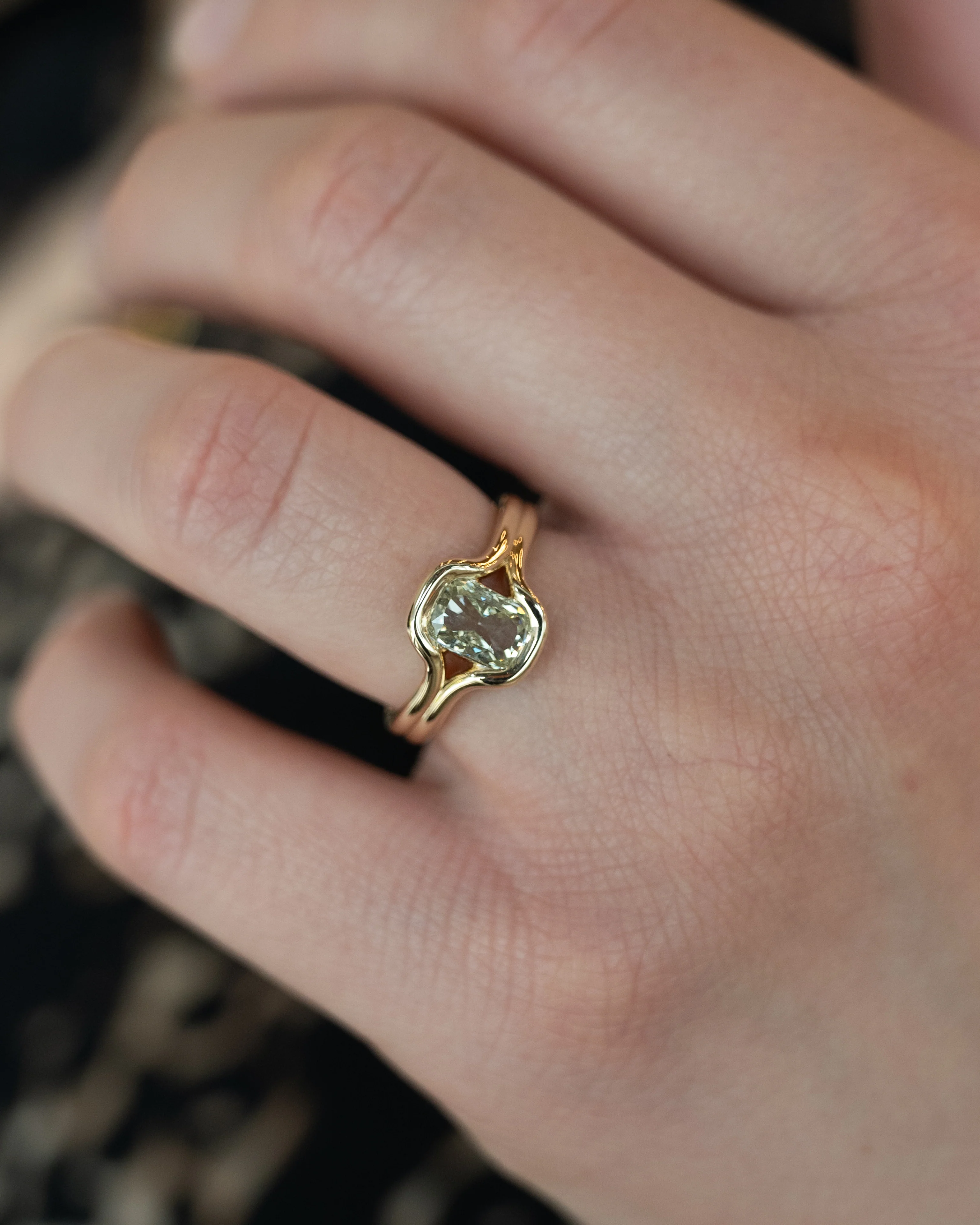 1.01 Cushion Diamond Engagement Ring in 14k - Image 7