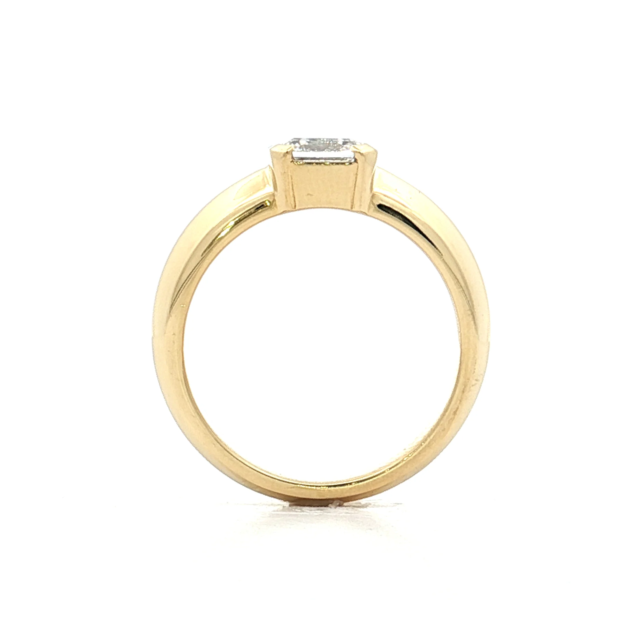 1.01 GIA Asscher Diamond Engagement Ring 18k - Image 4