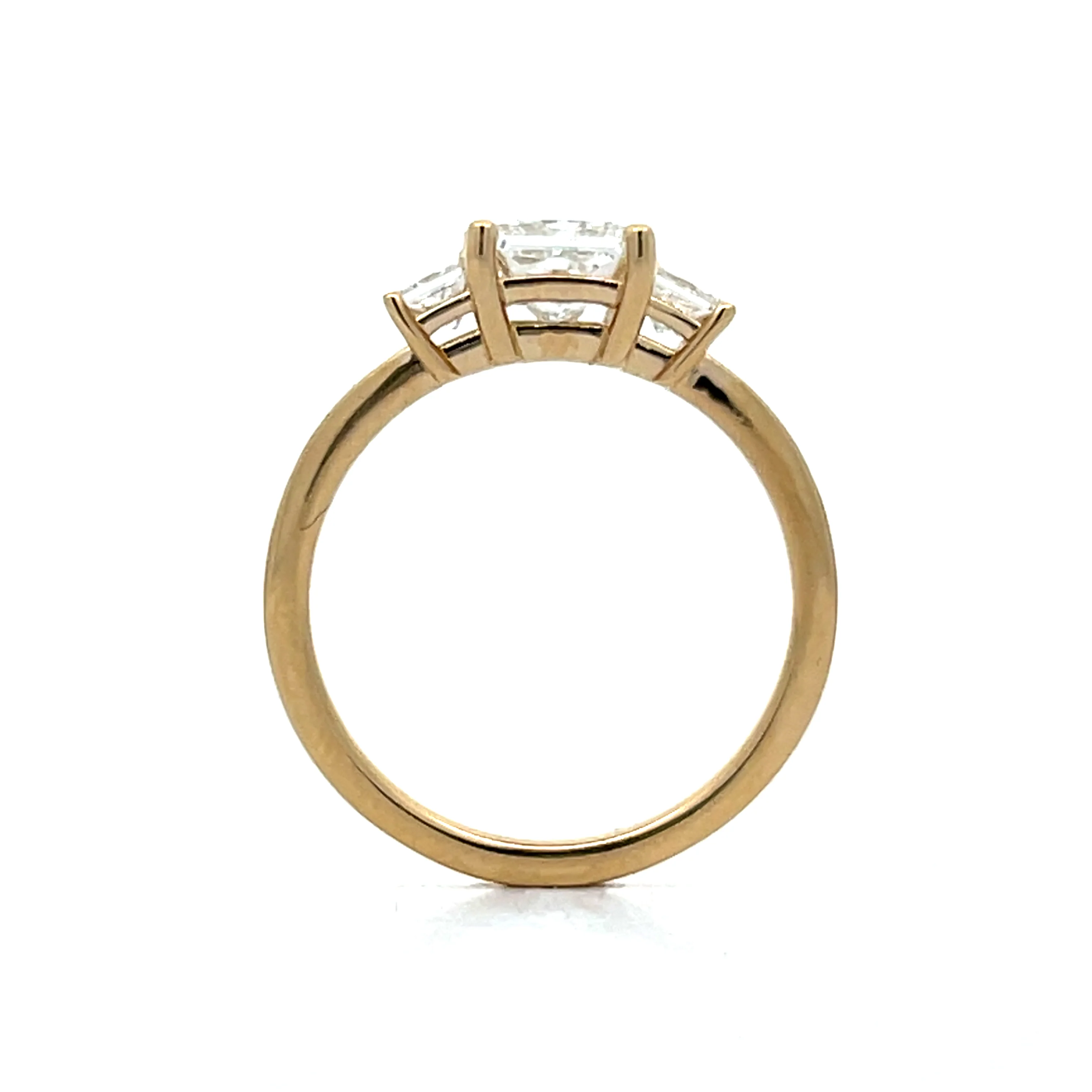 1.01 GIA Princess Cut Diamond Engagement Ring in 14k - Image 4
