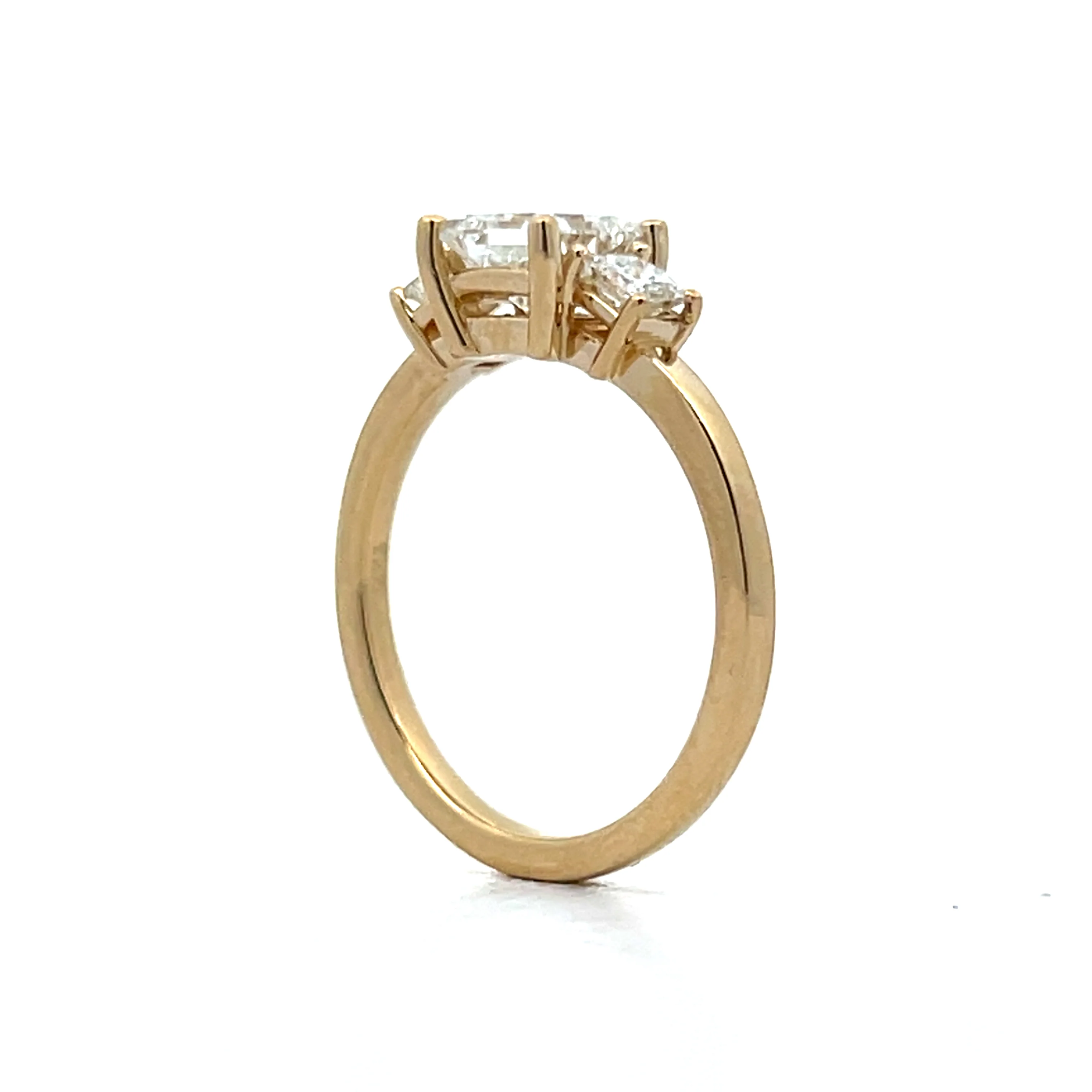 1.01 GIA Princess Cut Diamond Engagement Ring in 14k - Image 5