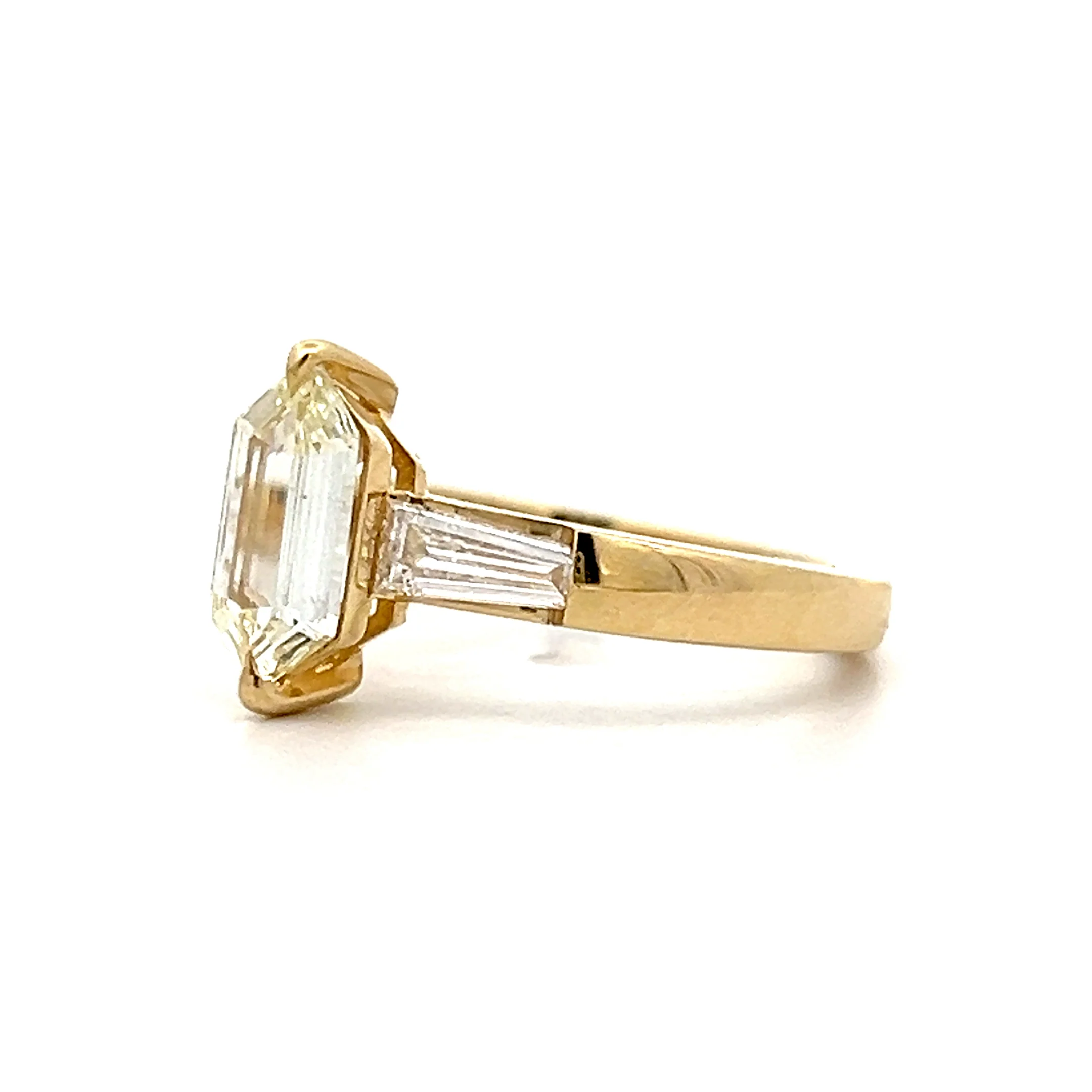 1.01 Hexagon Diamond Engagement Ring in 14k - Image 2