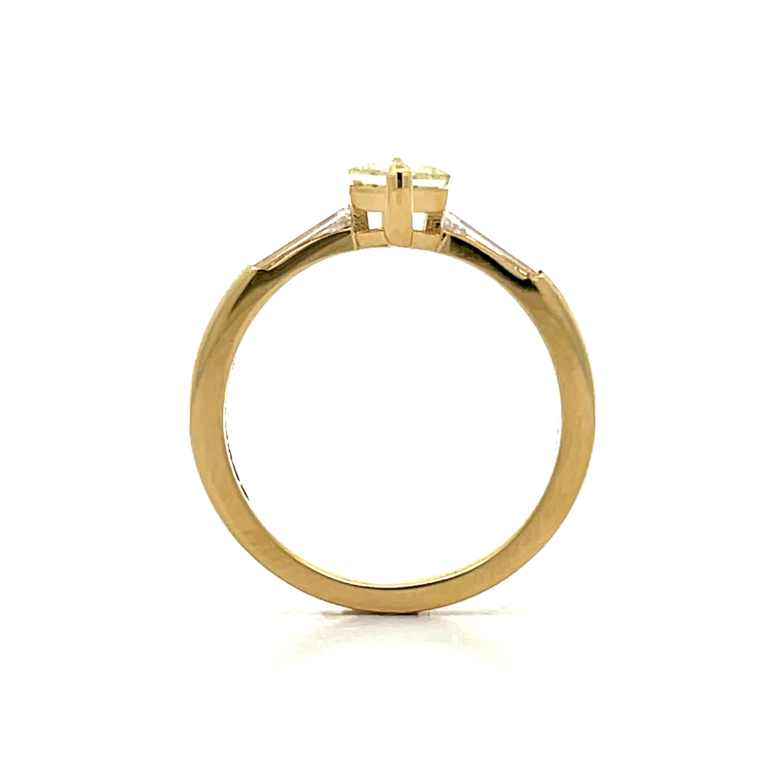 1.01 Hexagon Diamond Engagement Ring in 14k - Image 4