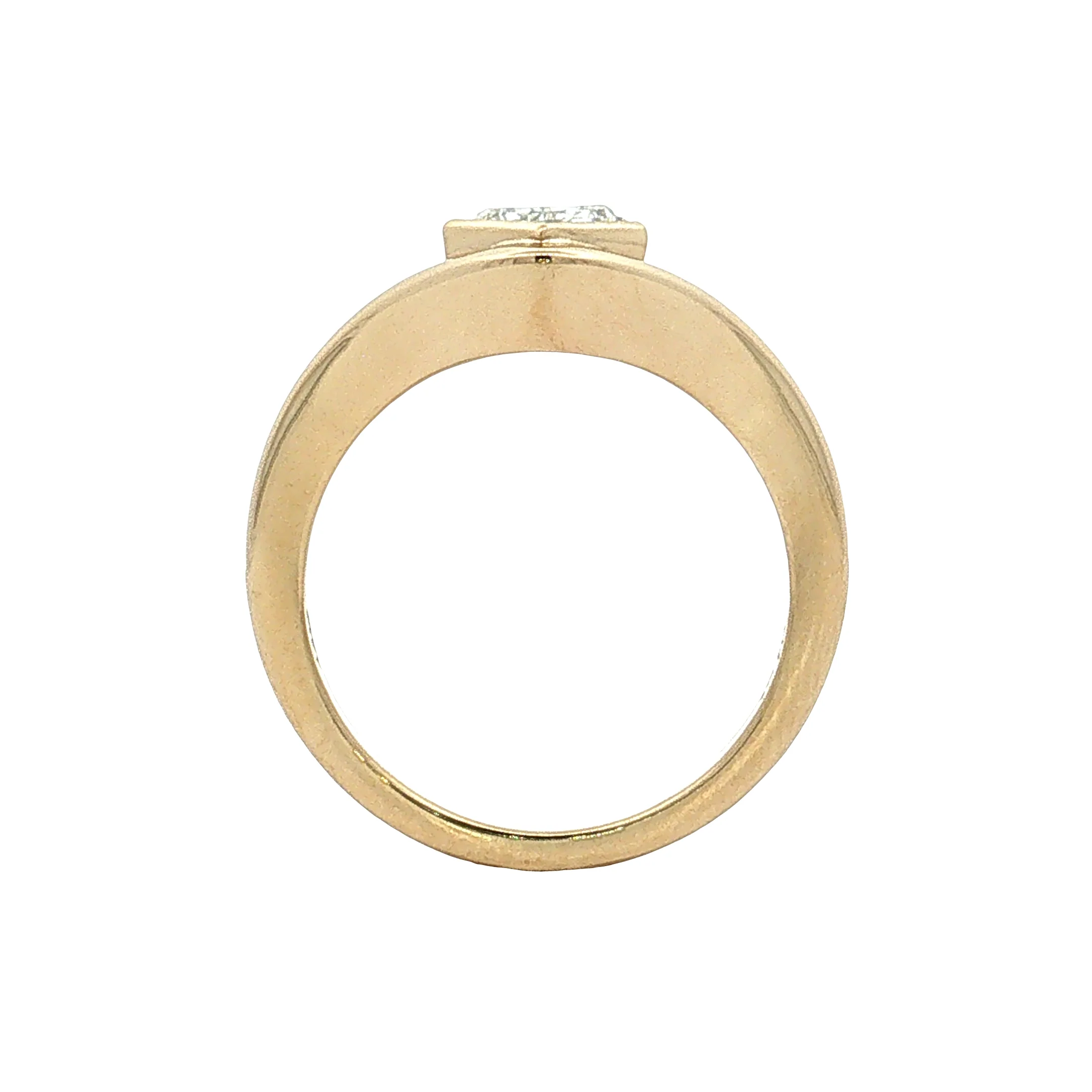 1.01 Kite Diamond Engagement Ring 14k Yellow Gold - Image 4