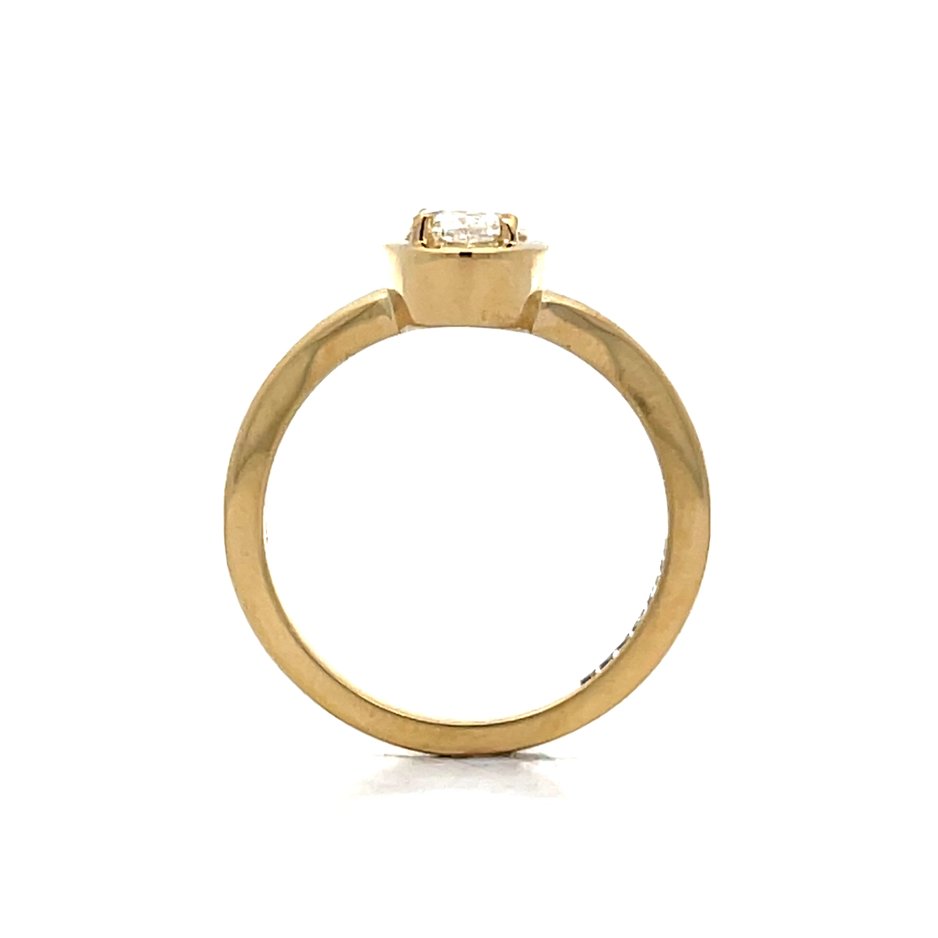 1.01 Marquise Diamond Engagement Ring in 14k Yellow Gold - Image 4