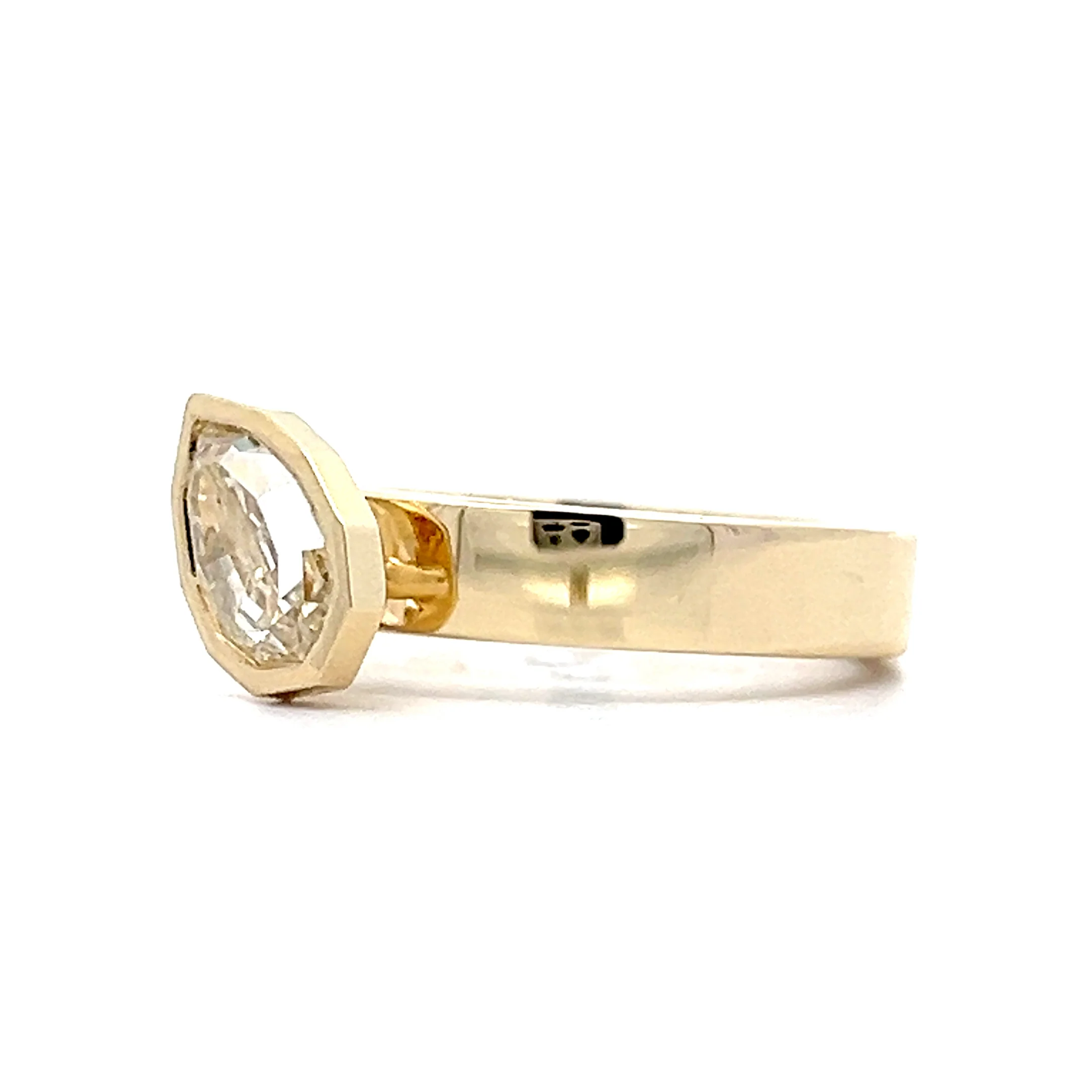 1.01 Pear Cut Diamond Engagement Ring in 14k - Image 2