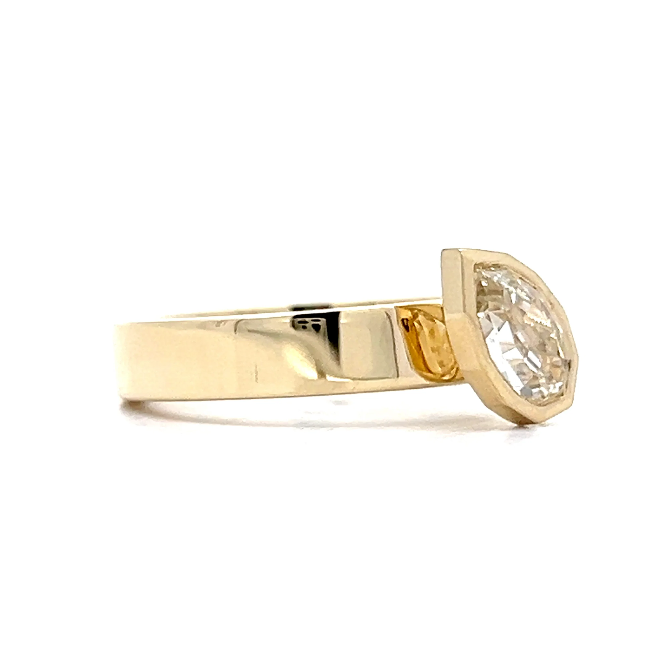 1.01 Pear Cut Diamond Engagement Ring in 14k - Image 3