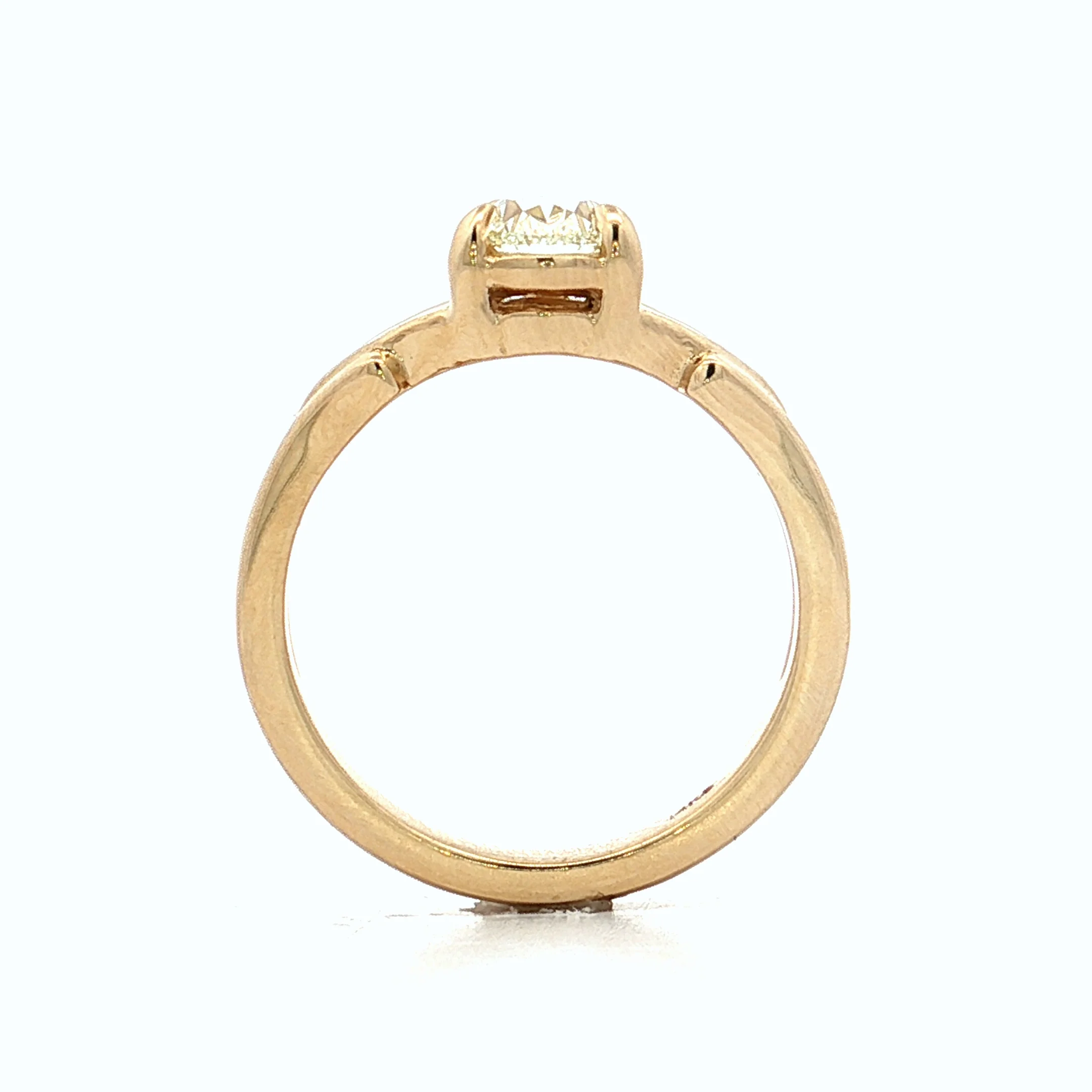 1.01 Pear Diamond Engagement Ring 14k Yellow Gold - Image 4