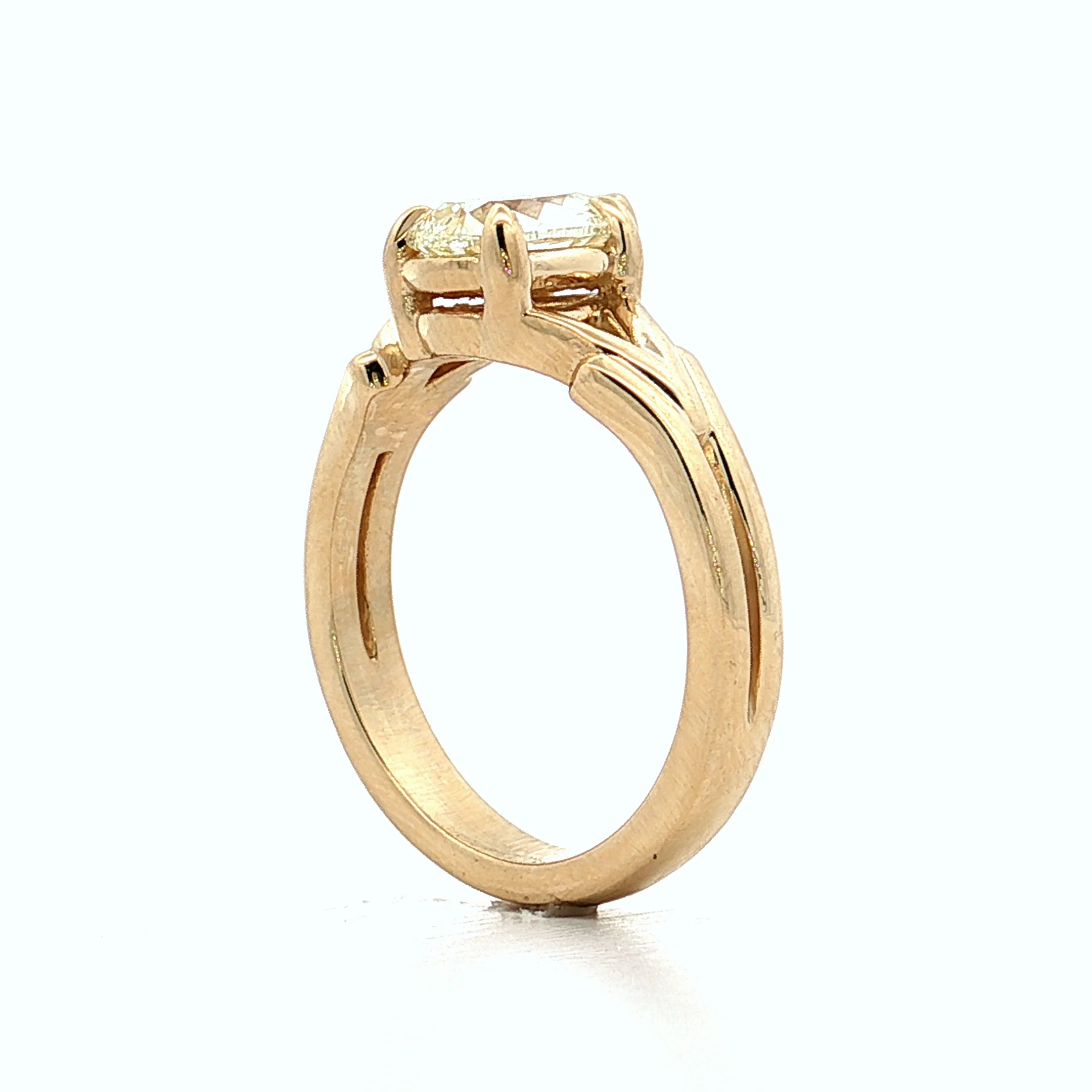 1.01 Pear Diamond Engagement Ring 14k Yellow Gold - Image 5