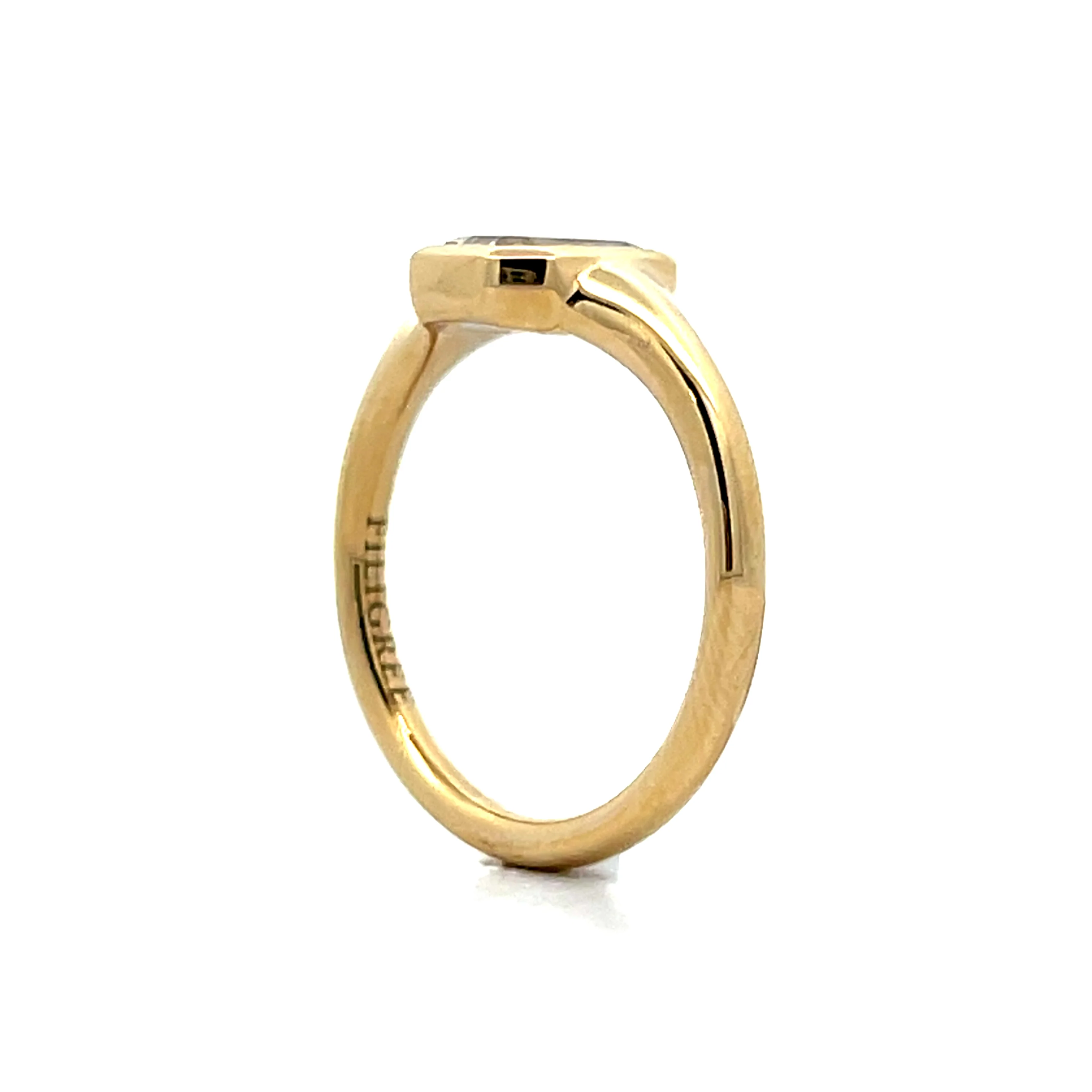 1.01 Portrait Cut Diamond Engagement Ring in 14k - Image 5